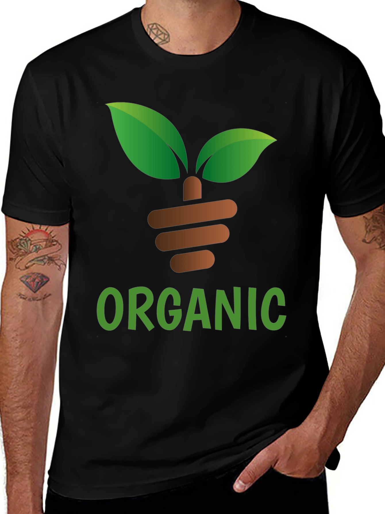 Variant 12 of Organic Sprout Graphic T-Shirt
