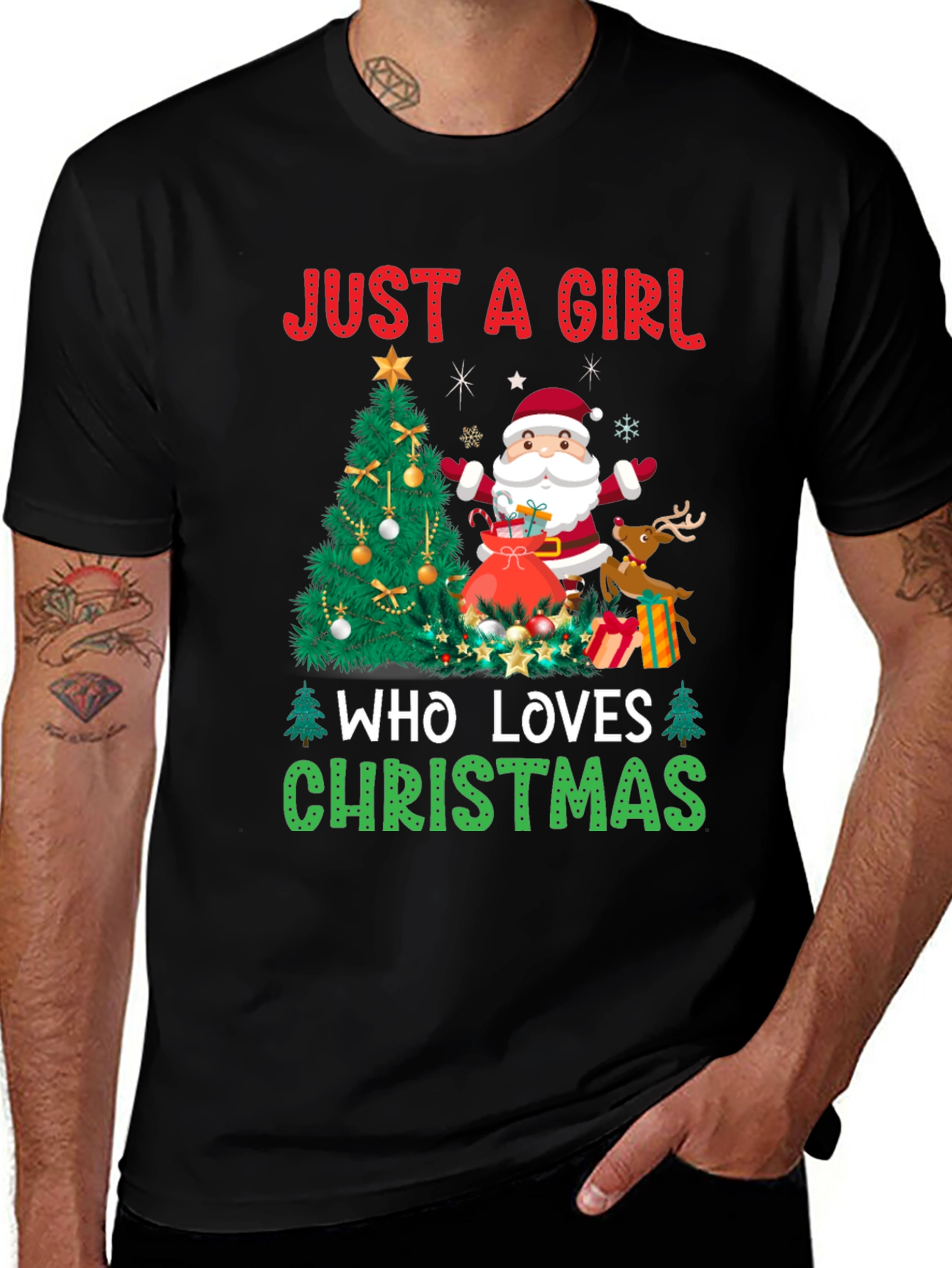 Just A Girl Who Loves Christmas T-Shirt