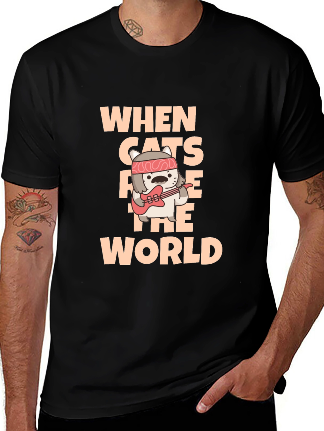 Variant 11 of When Cats Rule The World T-Shirt