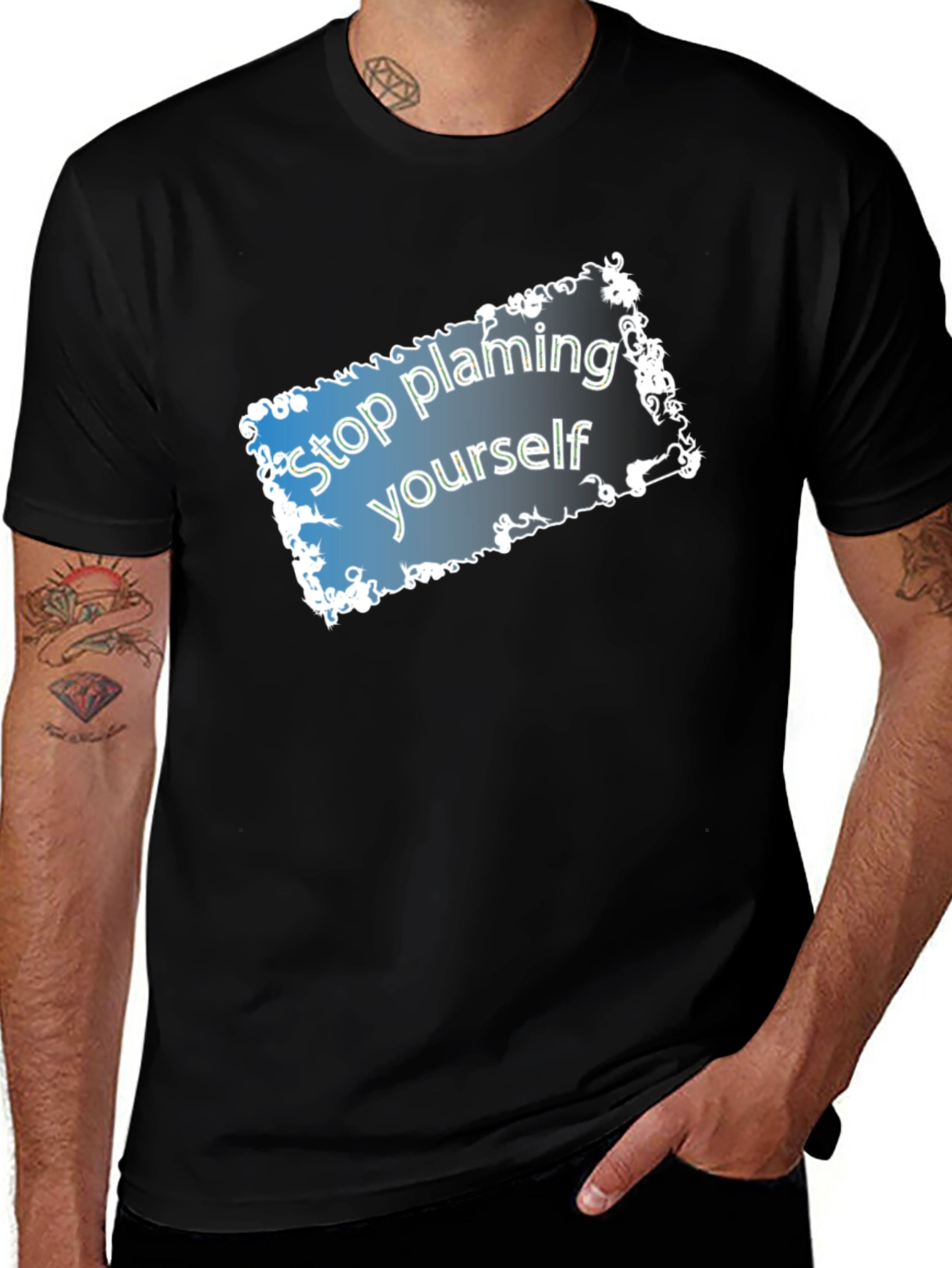Variant 25 of Stop Blaming Yourself T-Shirt - Motivational Tee