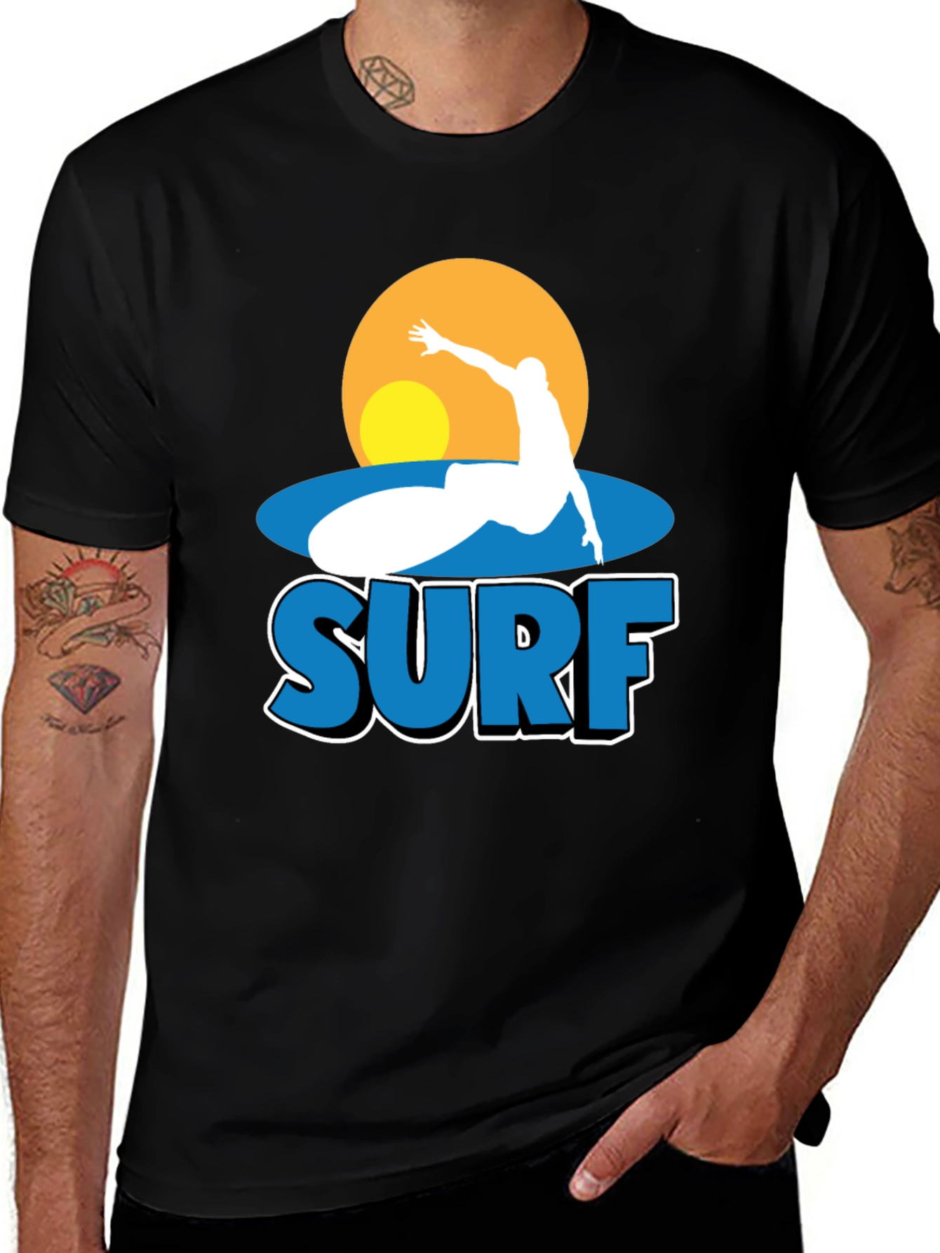 Variant 28 of Surf Graphic Tee - Ride the Wave in Style