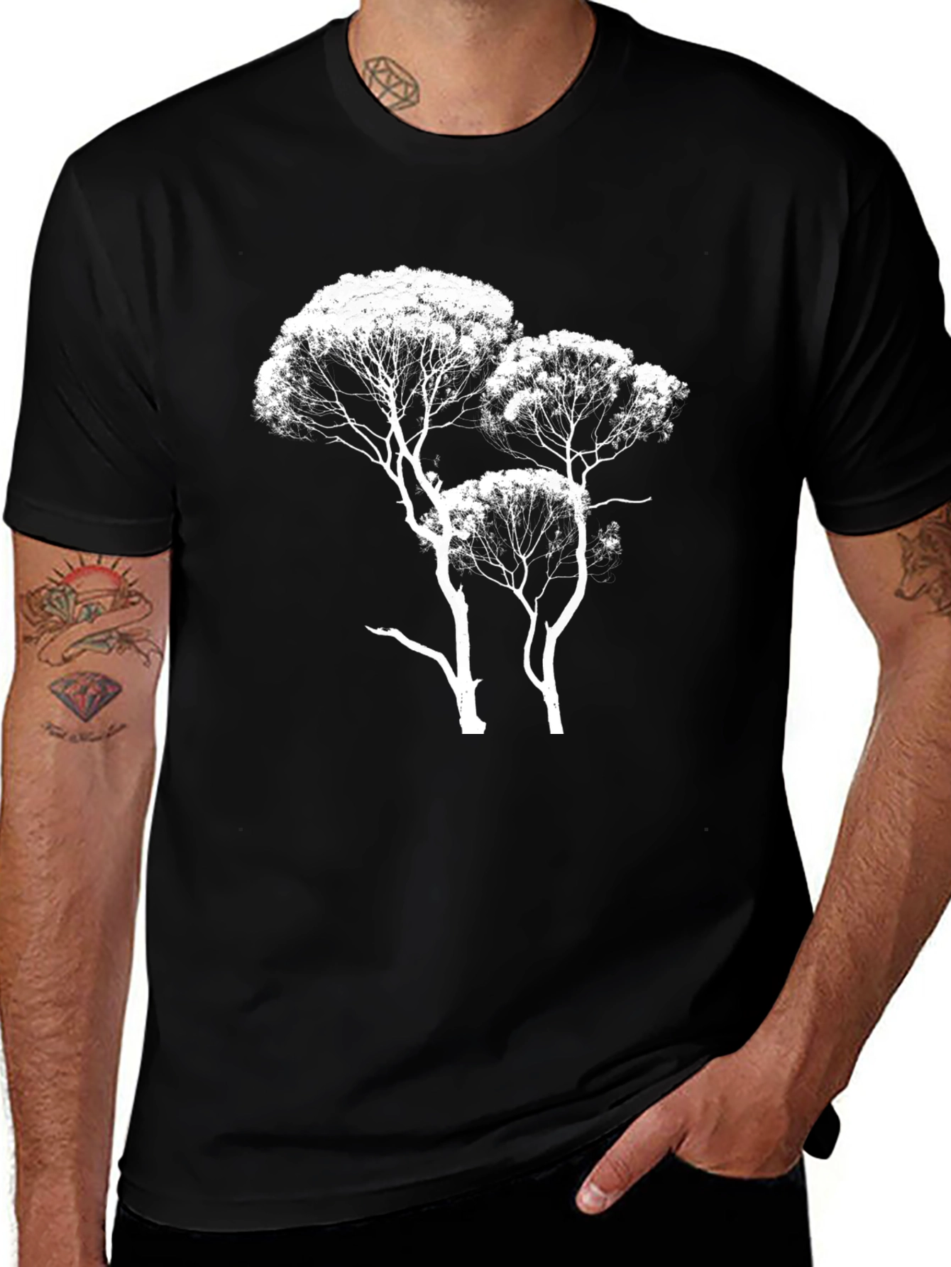 Variant 6 of Black Tree Graphic T-Shirt