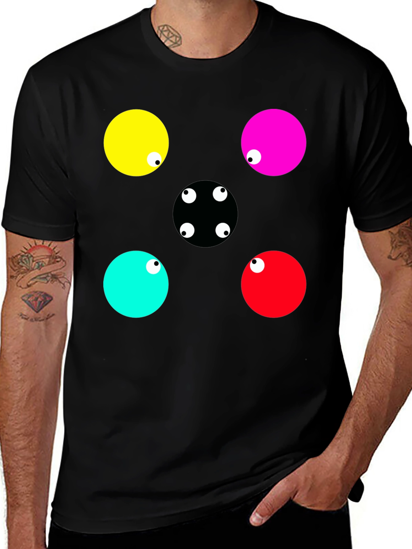 Variant 6 of Eye-Catching Graphic Print Crew Neck T-Shirt
