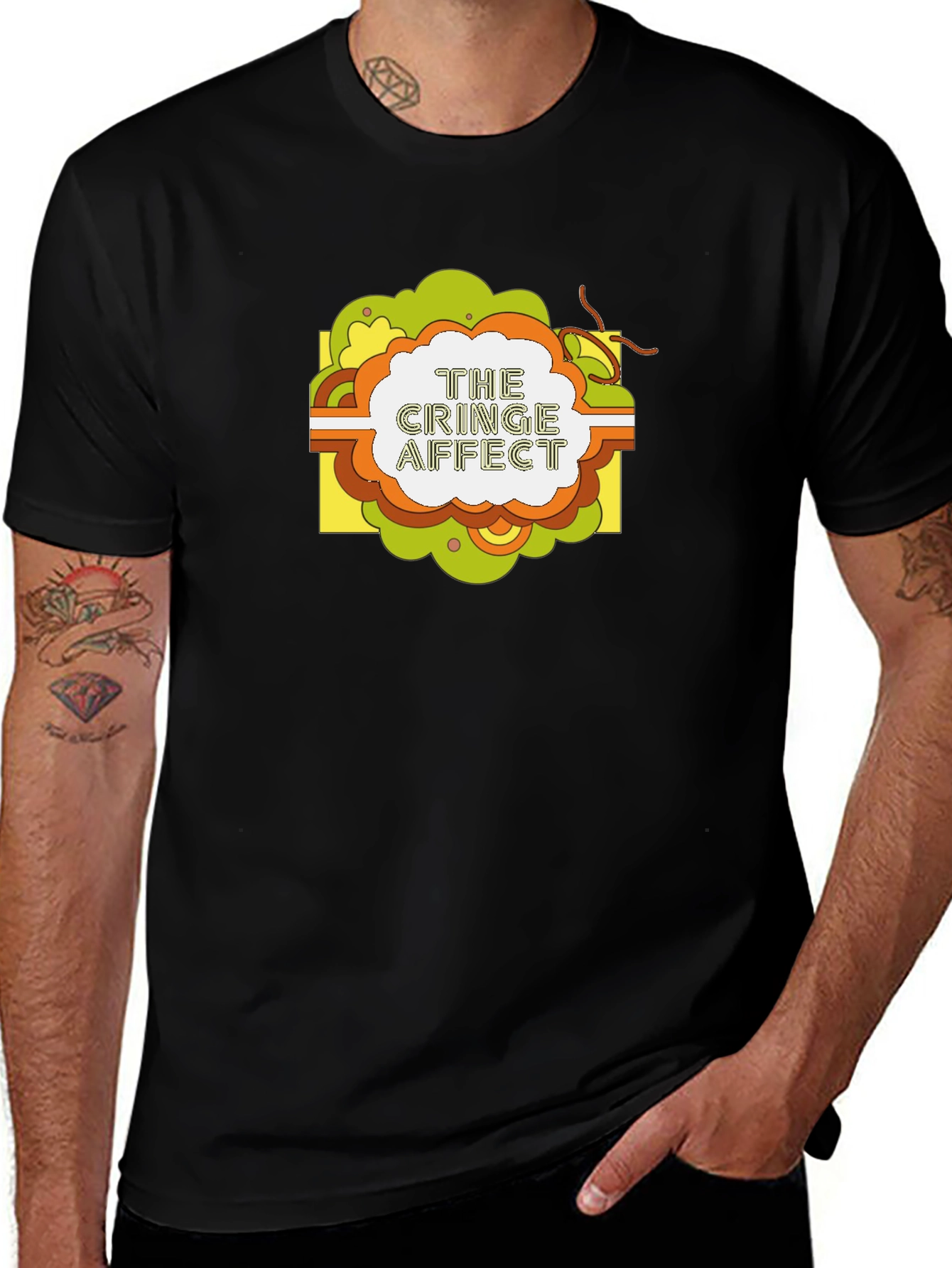 Variant 28 of The Cringe Affect Graphic Tee - Retro Style