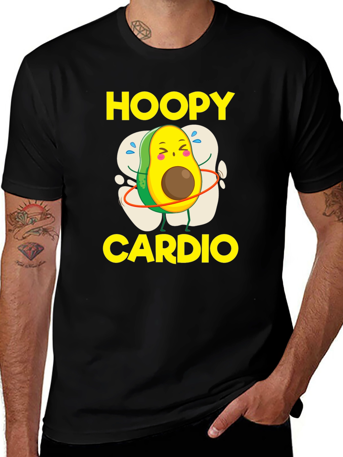 Variant 5 of Hoopy Cardio Avocado Graphic Tee