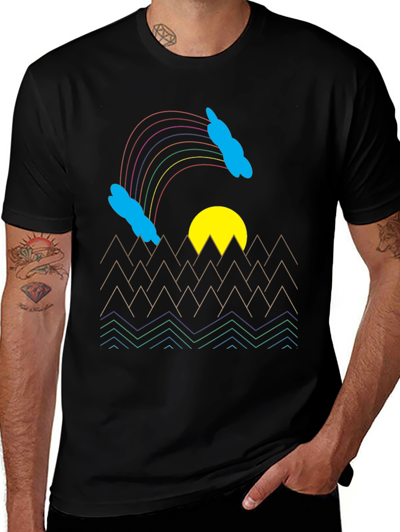Variant 20 of Rainbow Peak Graphic Tee