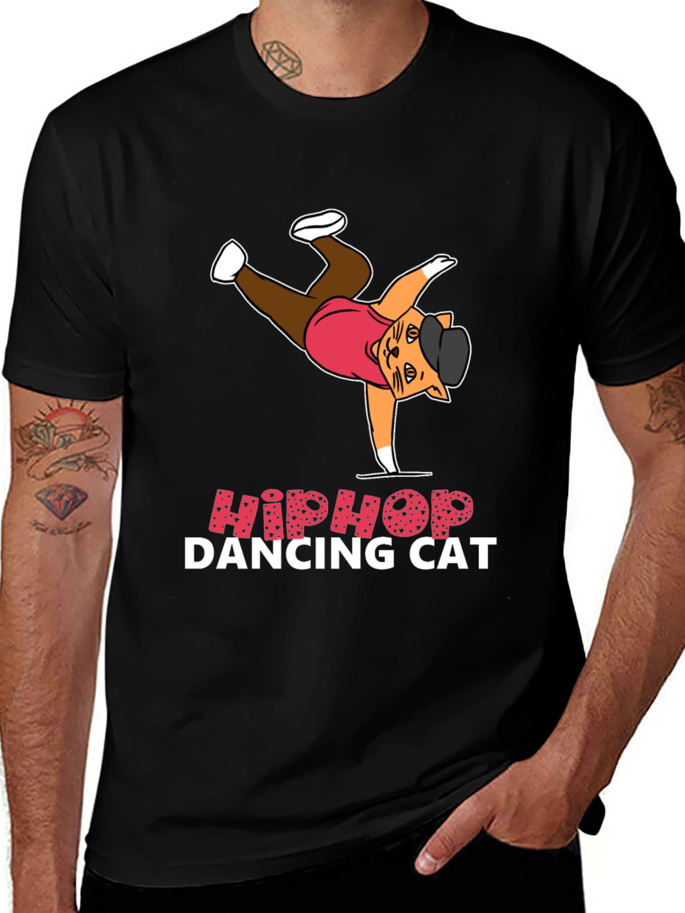 Hip Hop Dancing Cat T-Shirt