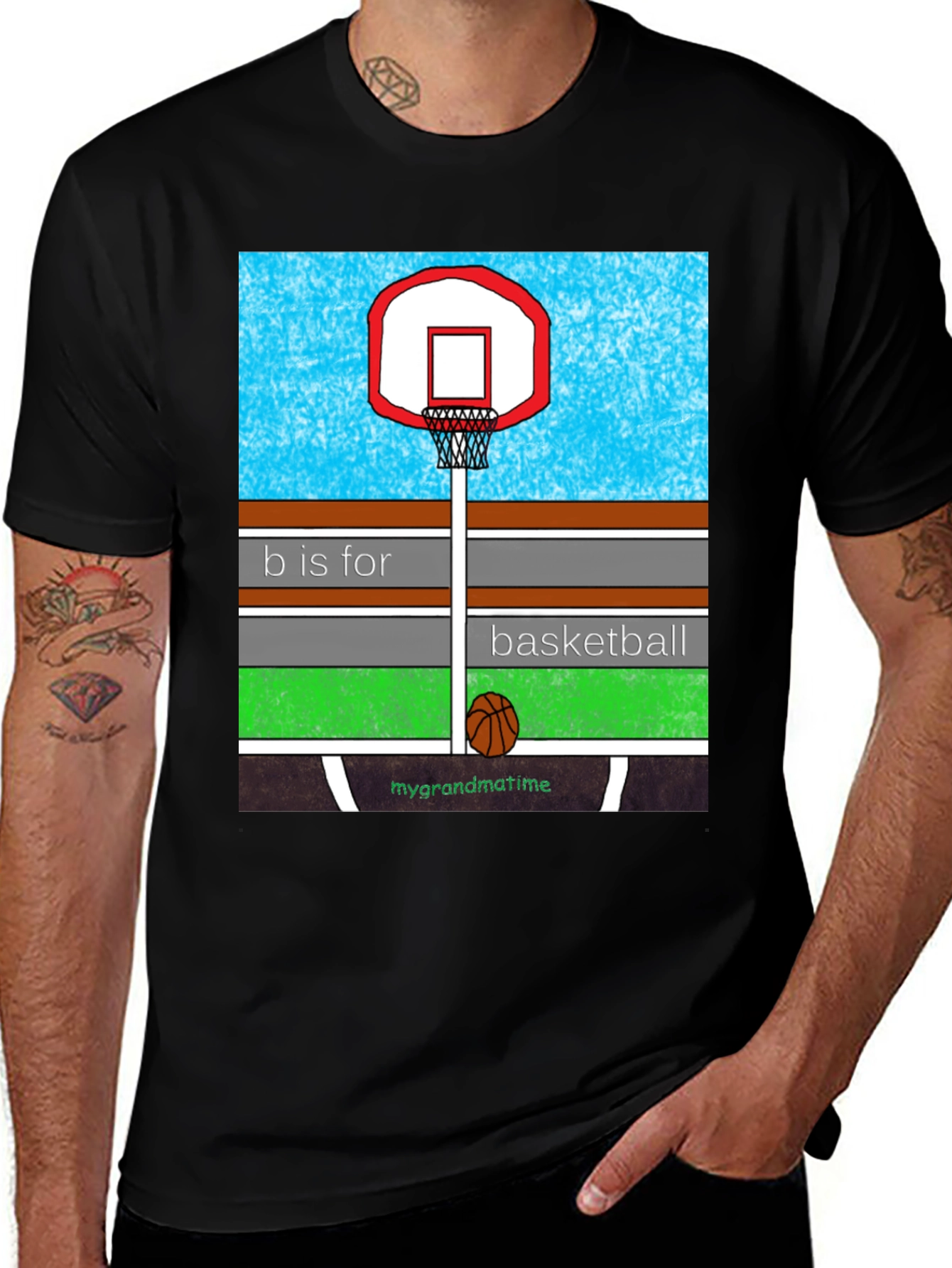Variant 2 of B is for Basketball Graphic T-Shirt