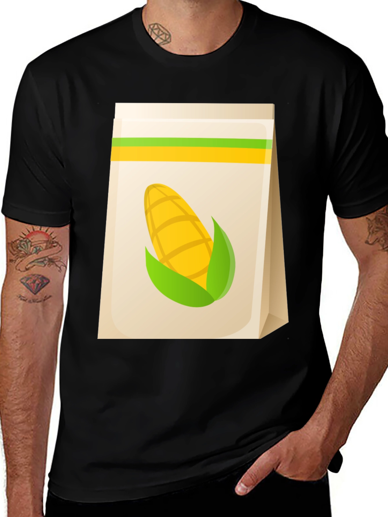 Corn Graphic T-Shirt: Farm Fresh Design