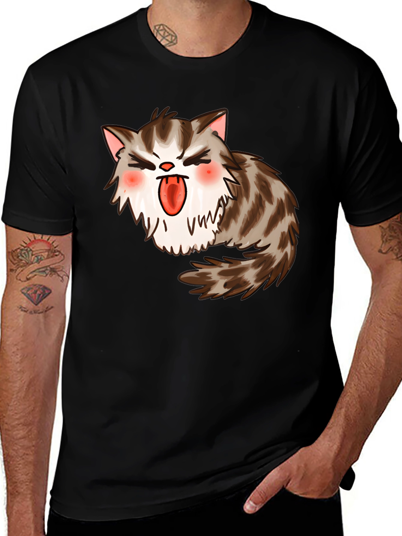 Variant 9 of Grumpy Cat Black T-Shirt