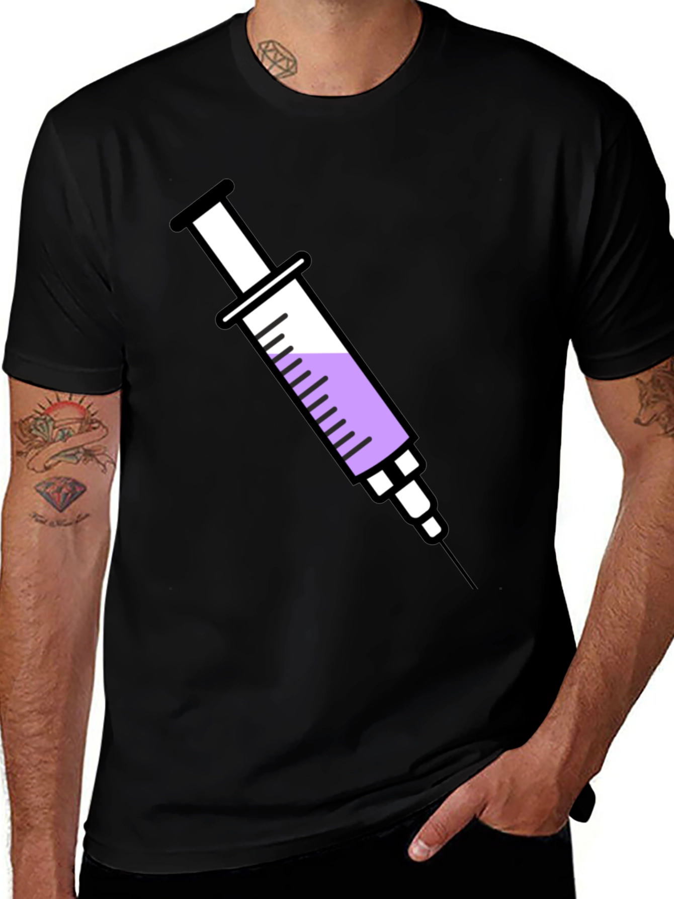 Variant 3 of Syringe Graphic Tee - Novelty Doctor/Nurse T-Shirt