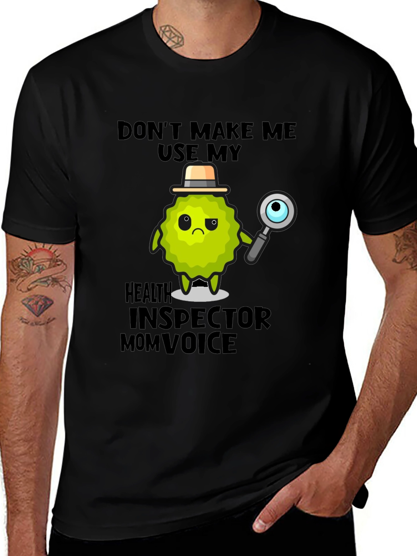 Variant 11 of Health Inspector Mom Voice Novelty T-Shirt