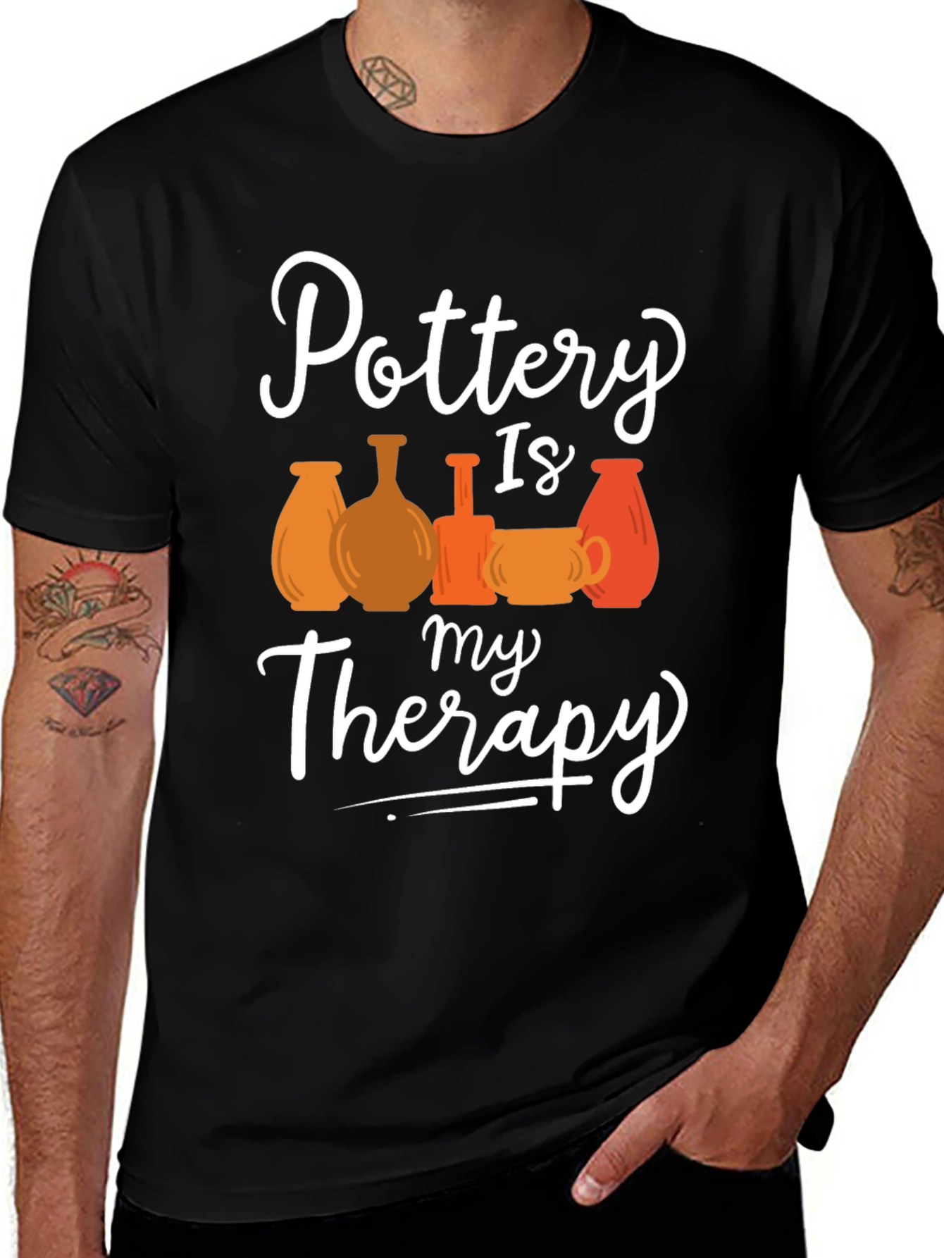 Variant 26 of Pottery Therapy T-Shirt - Hobbyist Apparel