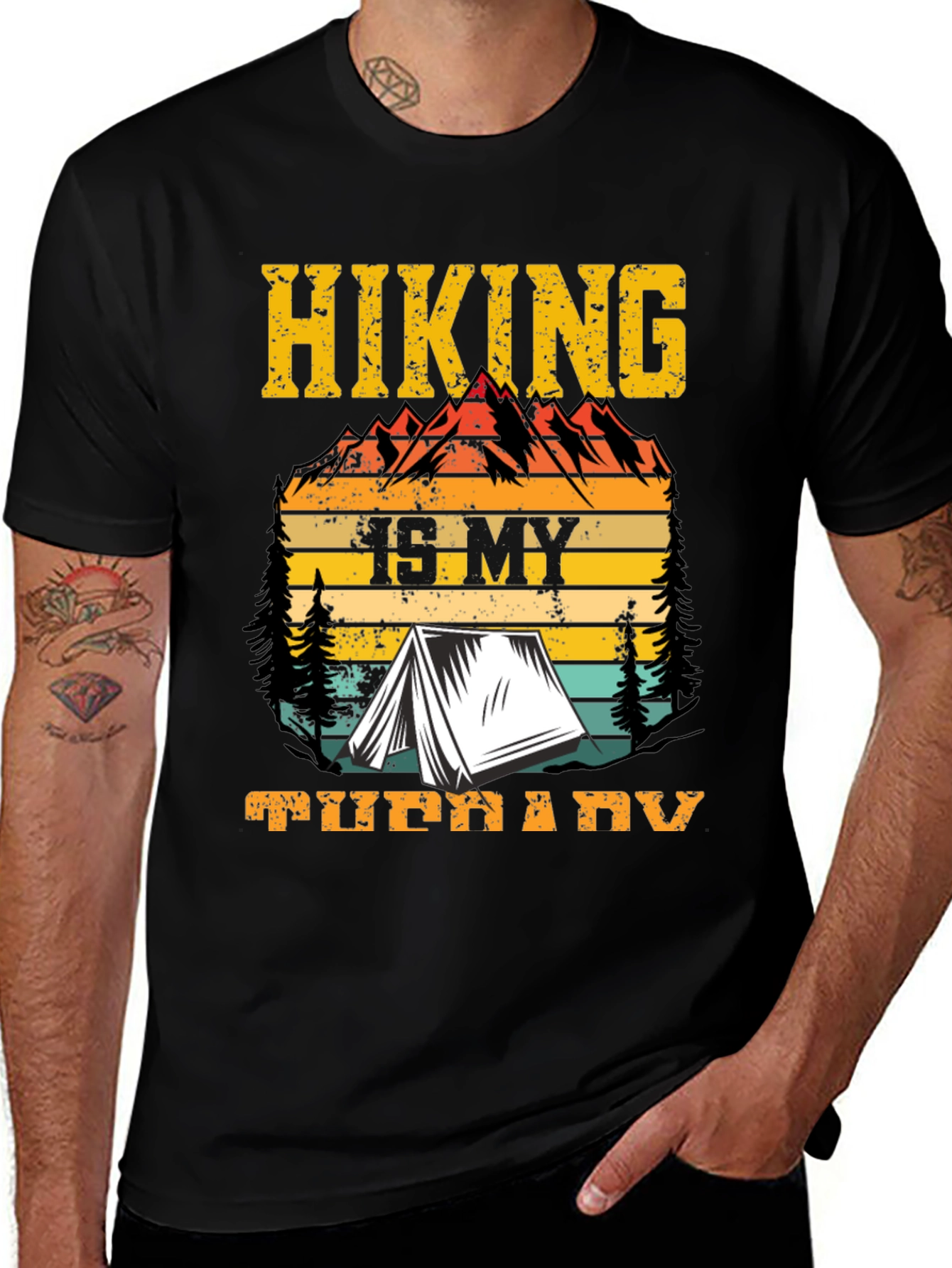 Variant 3 of Hiking Is My Therapy T-Shirt - Outdoors Adventure Tee