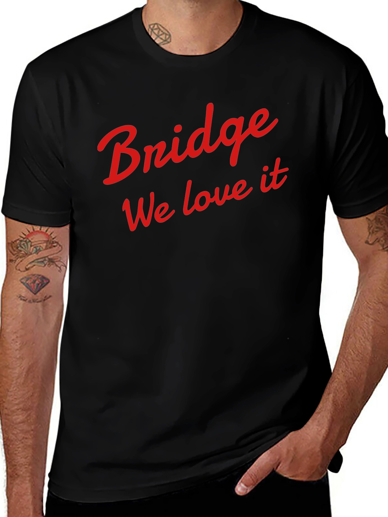 Bridge We Love It Black T-Shirt