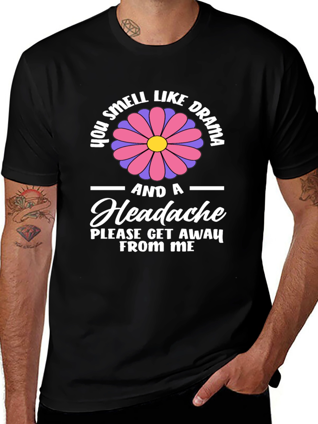 Variant 10 of Drama Headache T-Shirt - Funny Graphic Tee