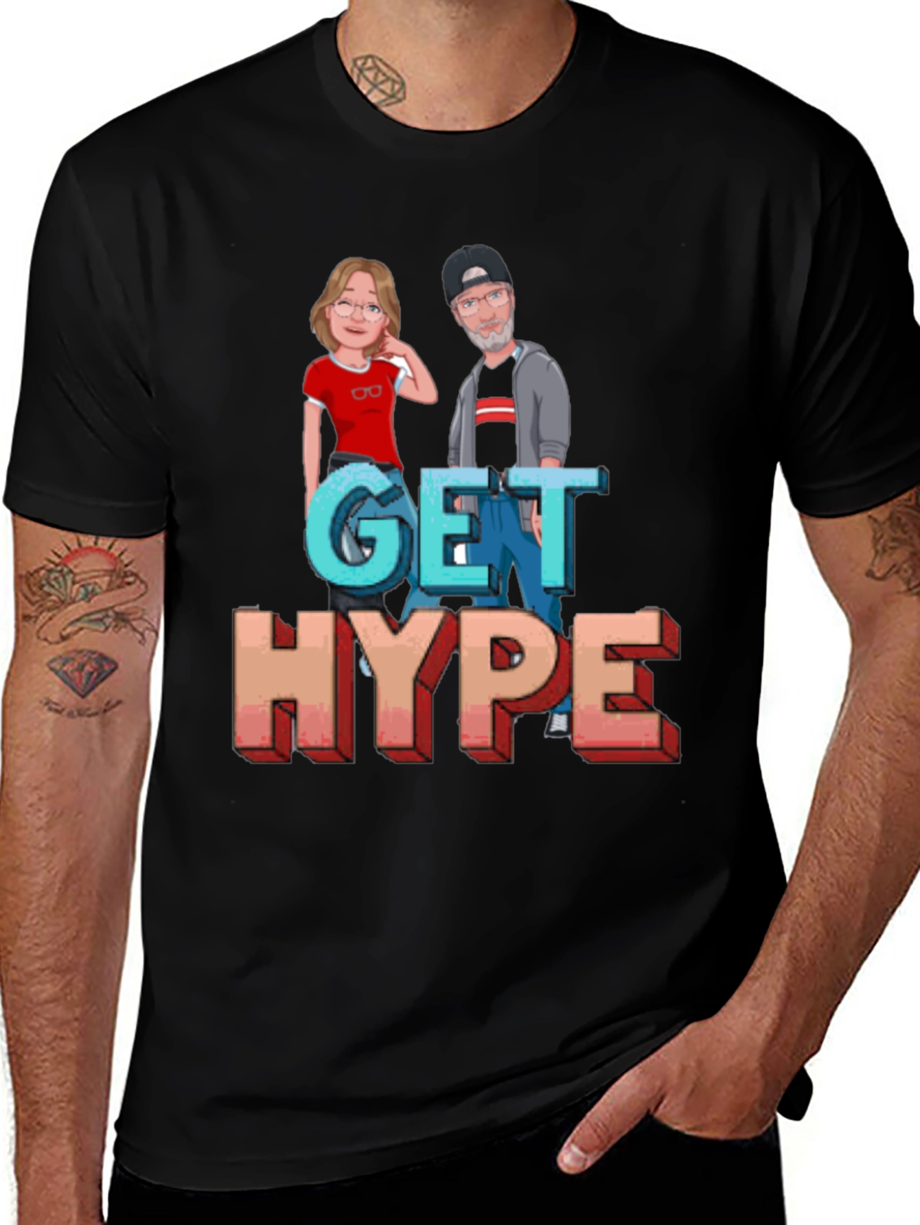 Variant 5 of Get Hype Graphic T-Shirt