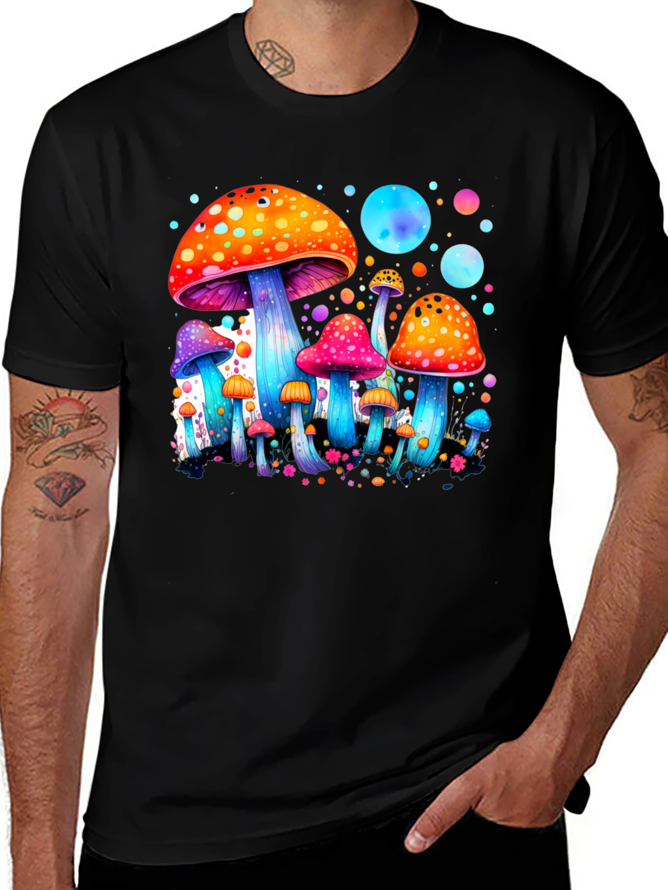Variant 4 of Psychedelic Mushroom T-Shirt - Unique Graphic Tee