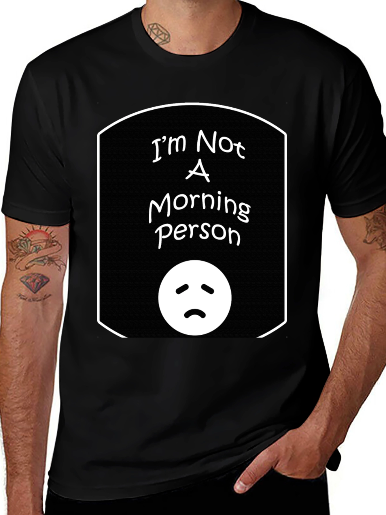 Funny "I'm Not a Morning Person" Graphic Tee