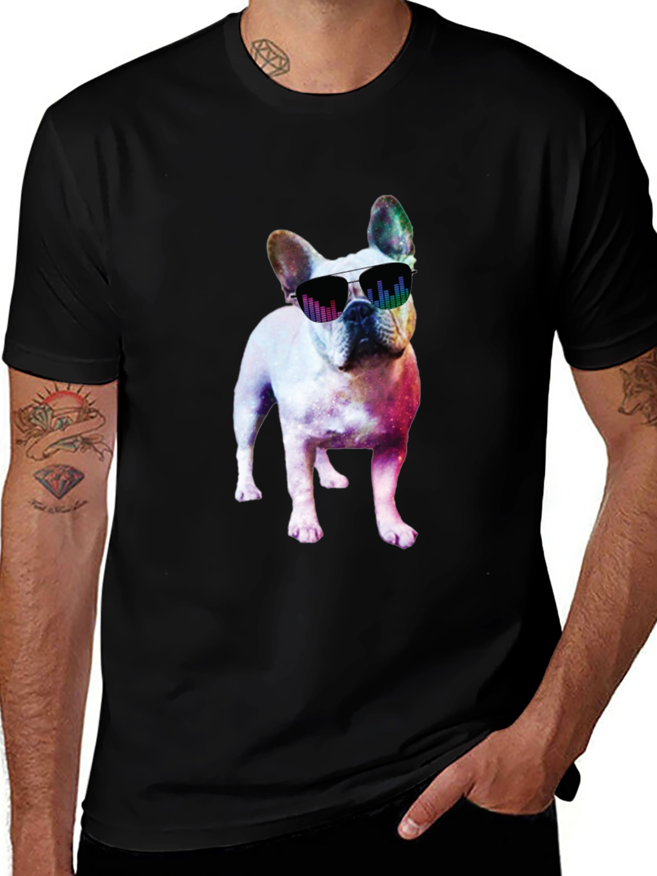 Variant 26 of Cool Dog Graphic Tee - Black