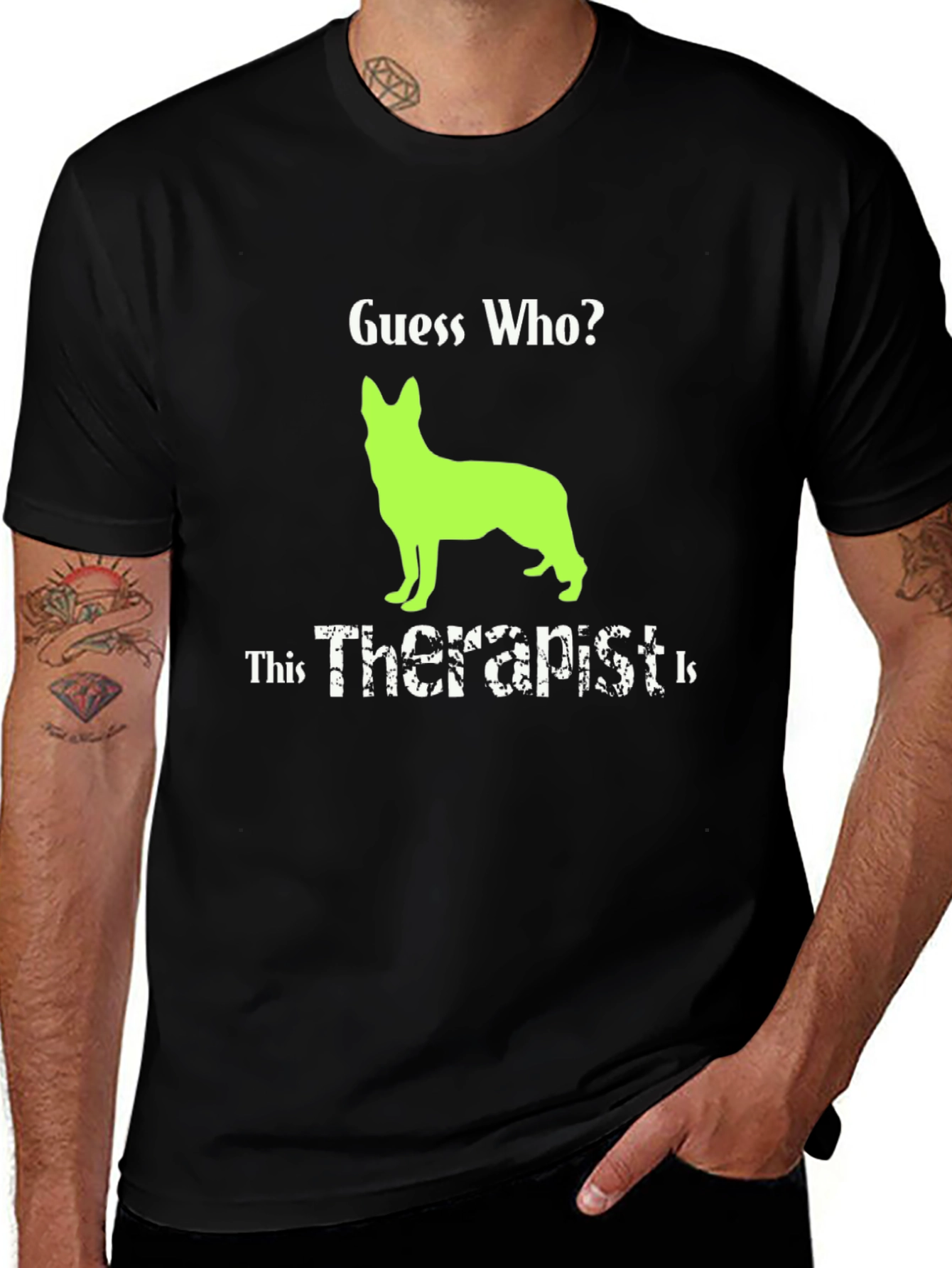 Variant 24 of Guess Who? German Shepherd Therapist Tee