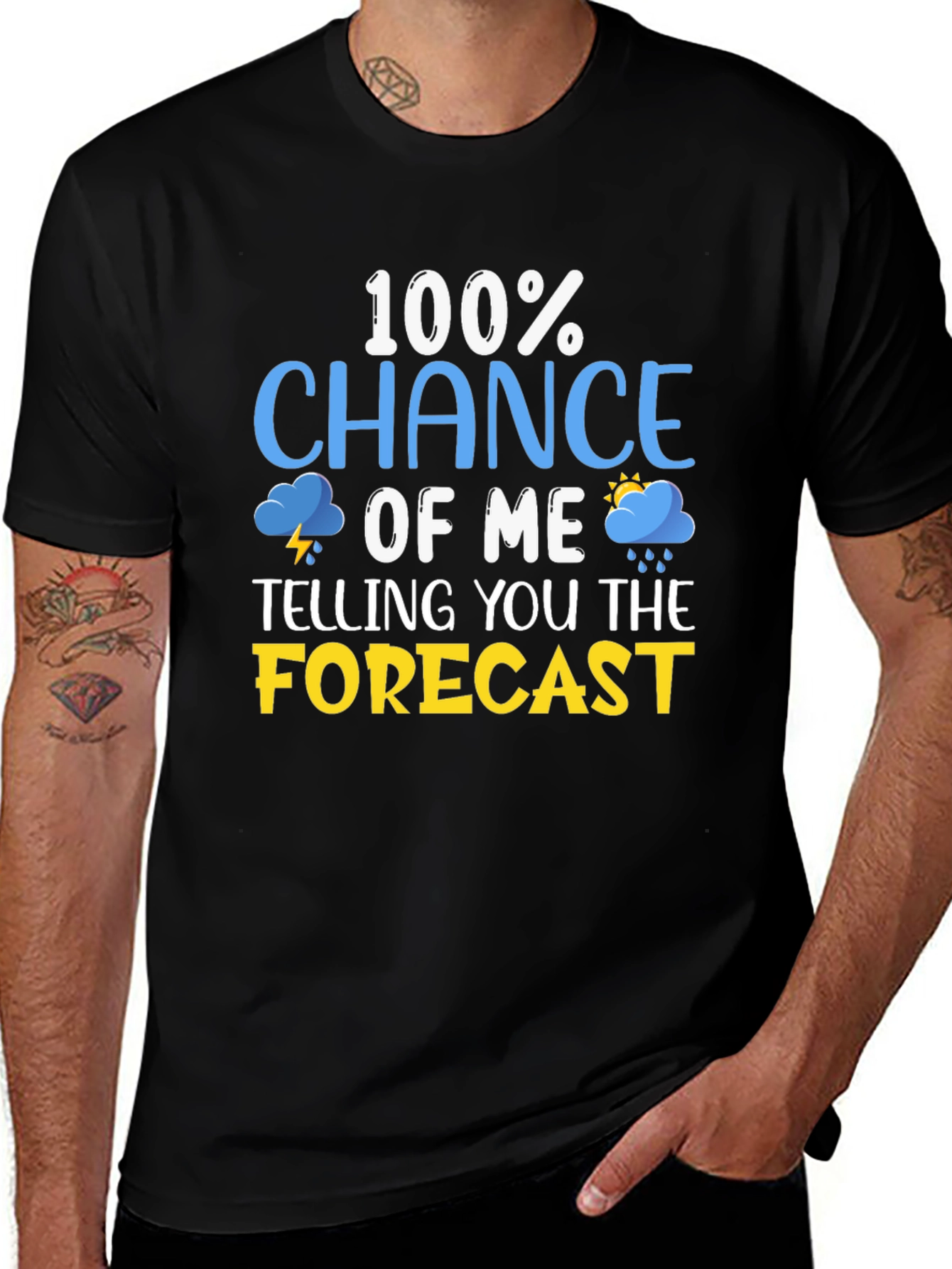 Variant 23 of Funny Weather Forecast T-Shirt