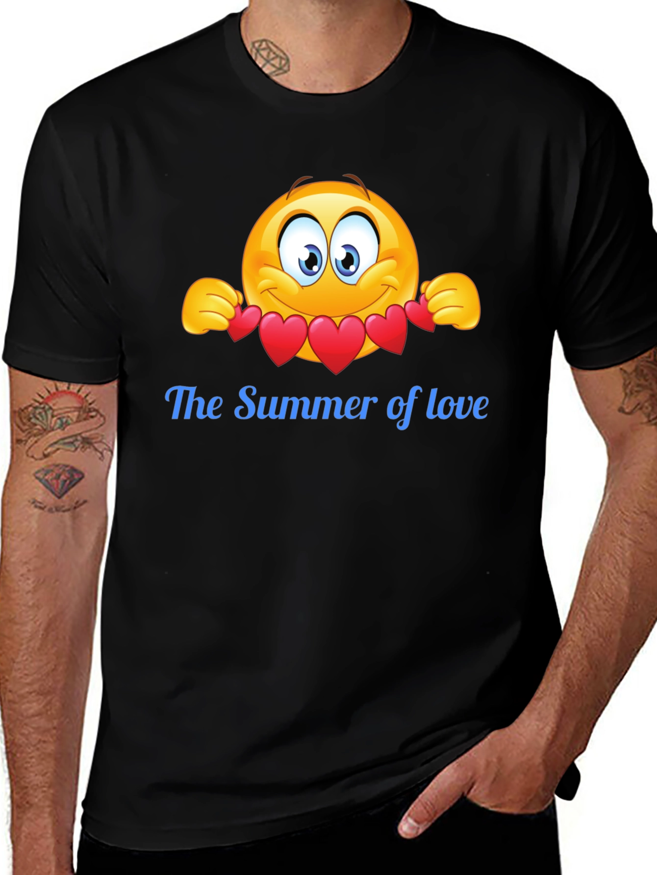 Variant 7 of Summer of Love Emoji T-Shirt