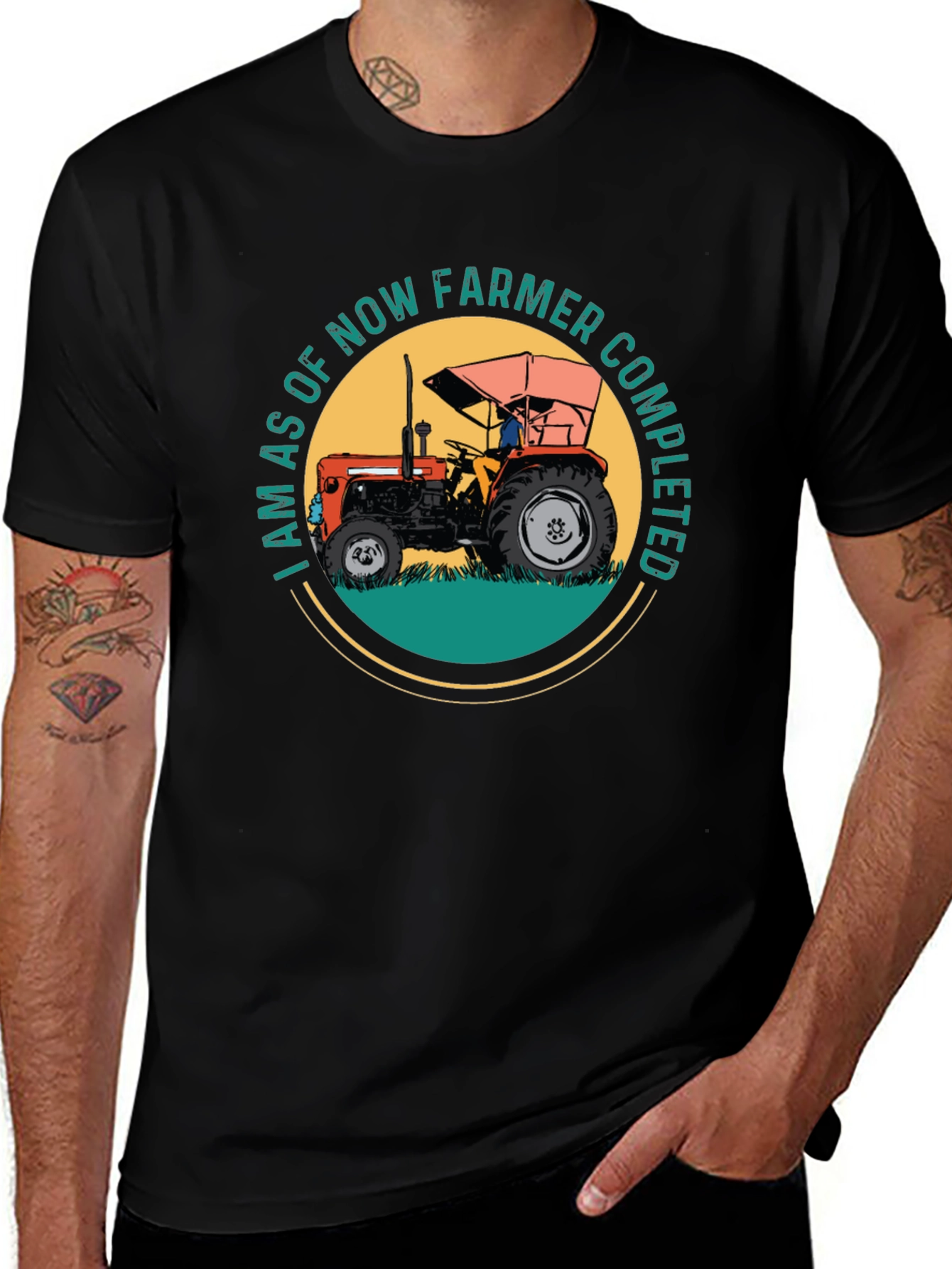 Variant 9 of Farmer Completed T-Shirt - Black