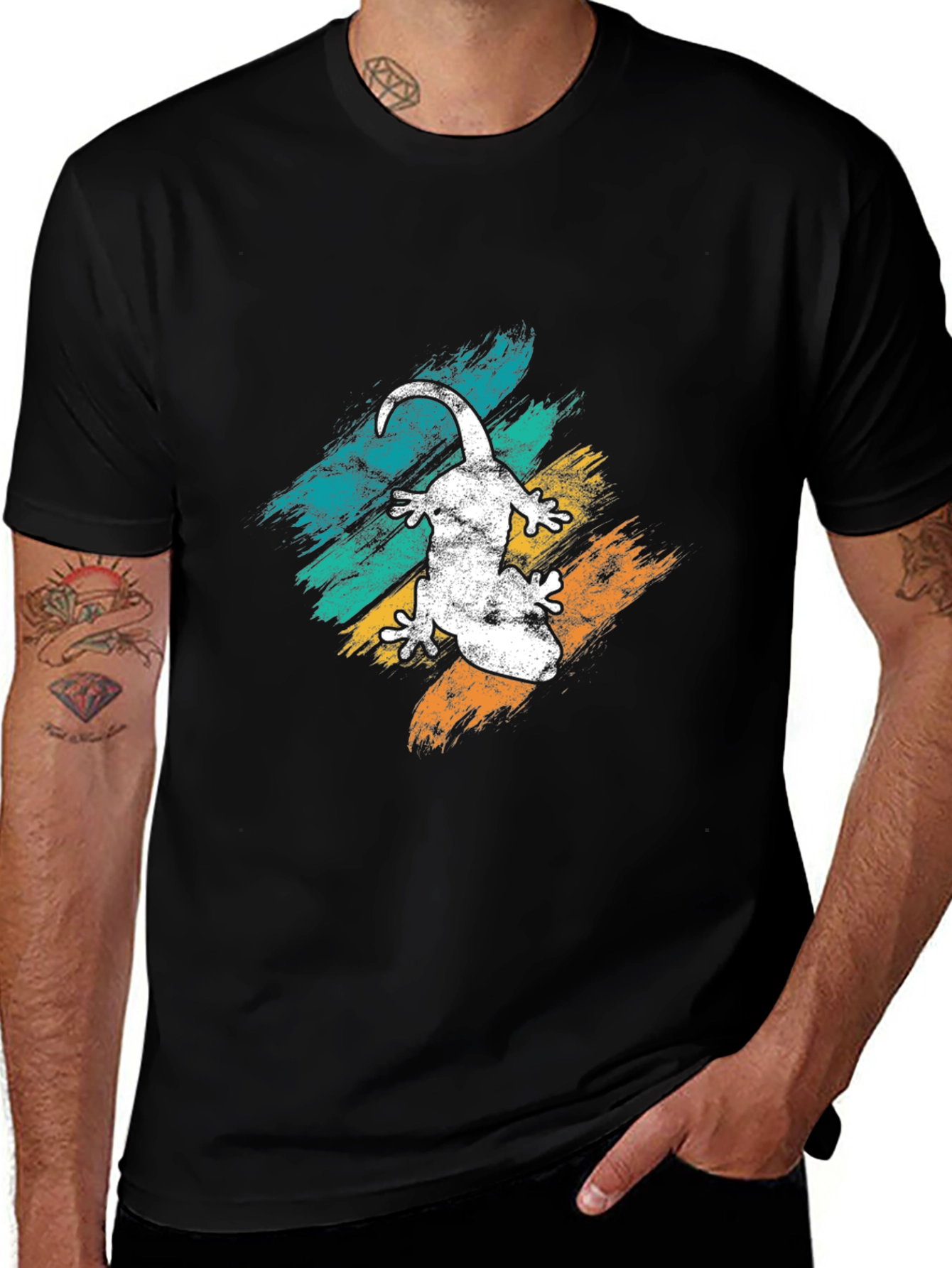 Gecko Graphic Tee - Cool Lizard Design