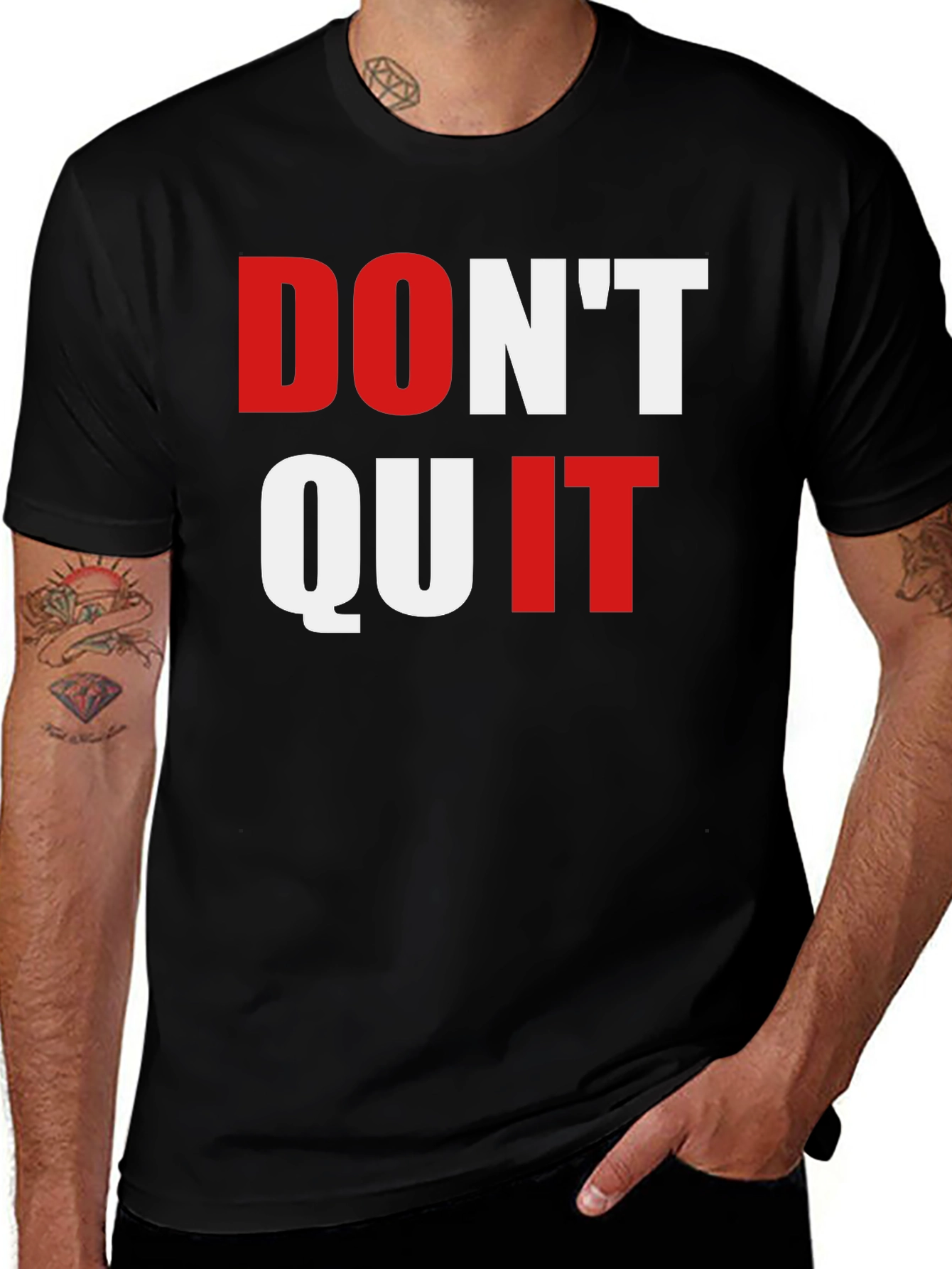 Variant 12 of Don't Quit Graphic T-Shirt - Motivational Design