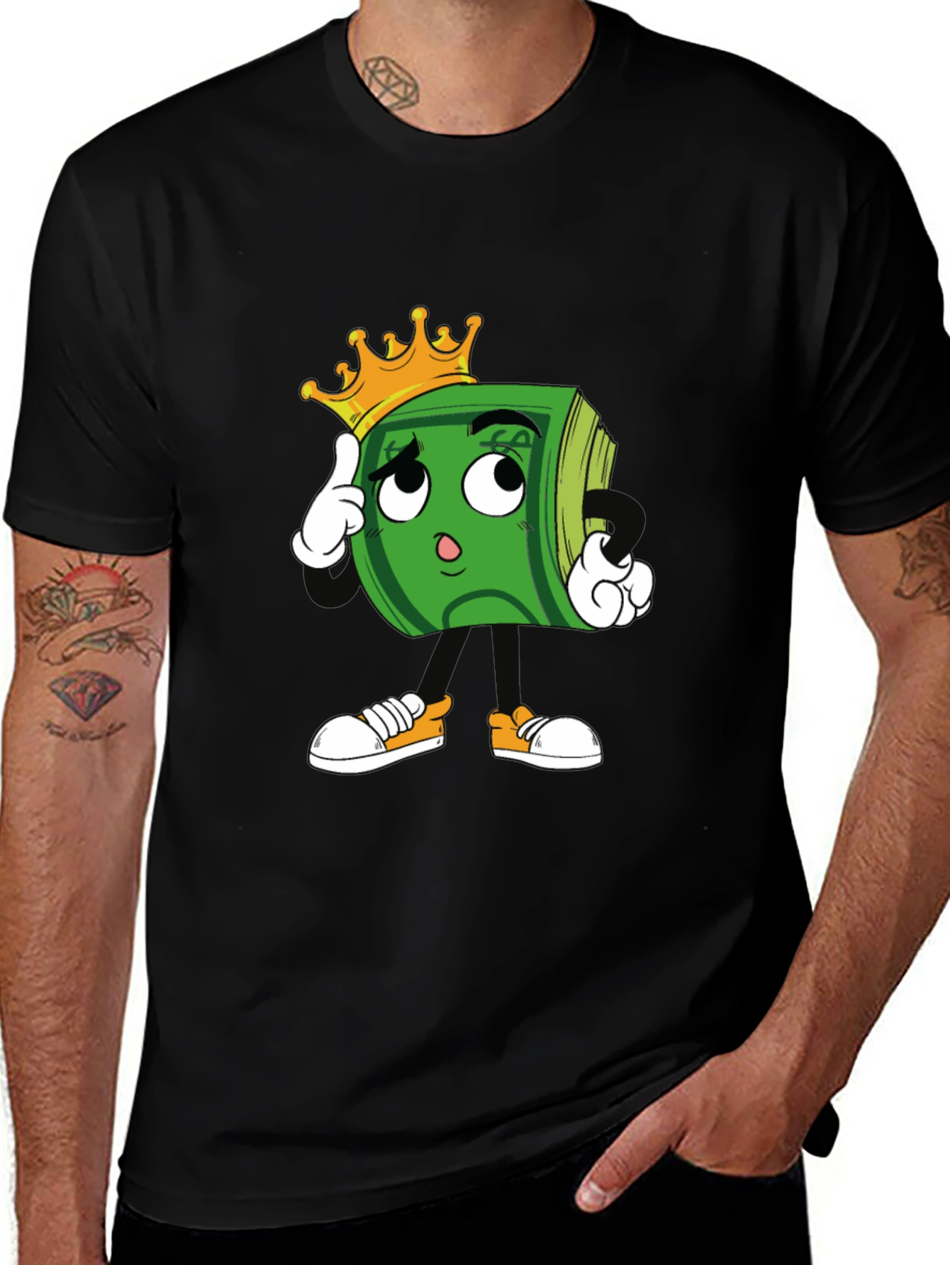 Variant 7 of Cartoon Money Graphic T-Shirt