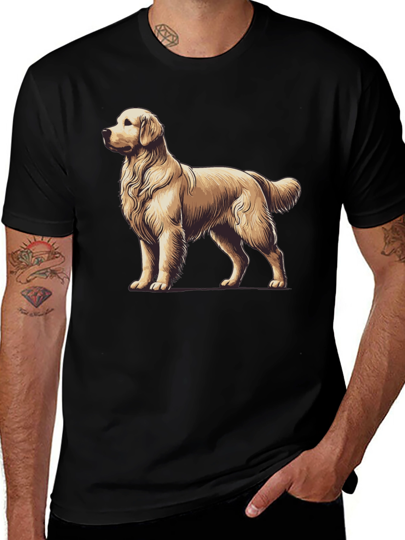 Variant 12 of Golden Retriever Graphic Tee