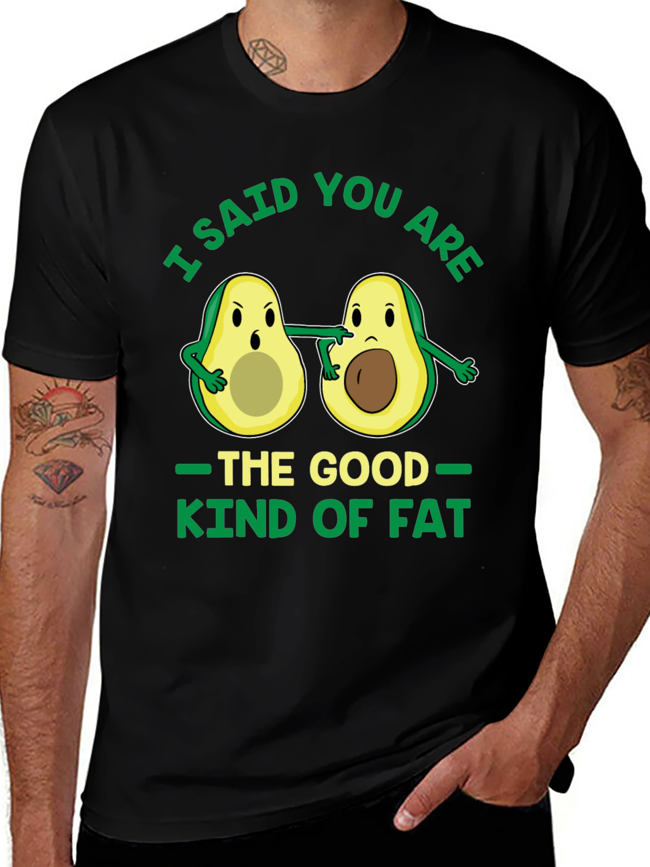 Variant 29 of Avocado Good Fat Graphic T-Shirt