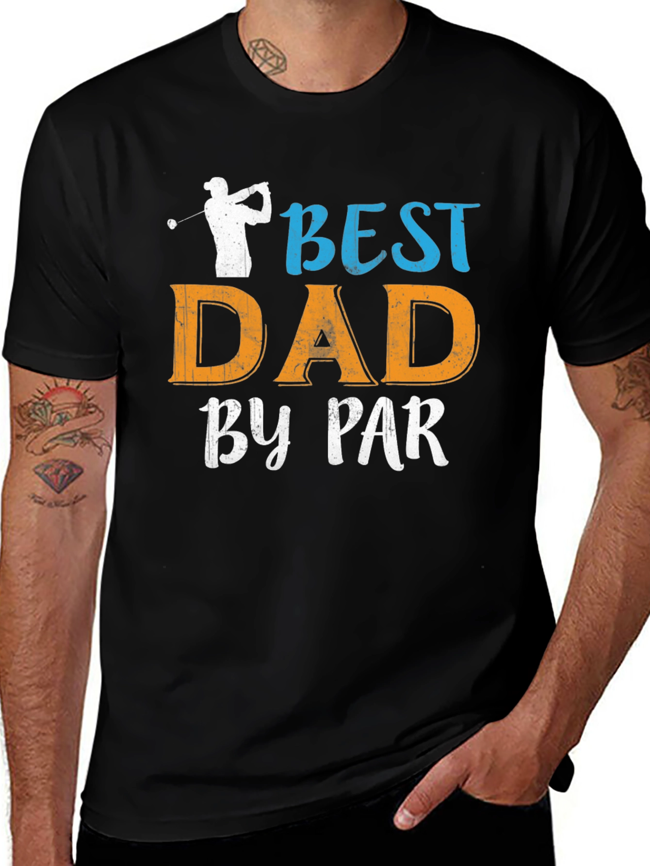Variant 25 of Best Dad by Par T-Shirt - Golf Lover Gift