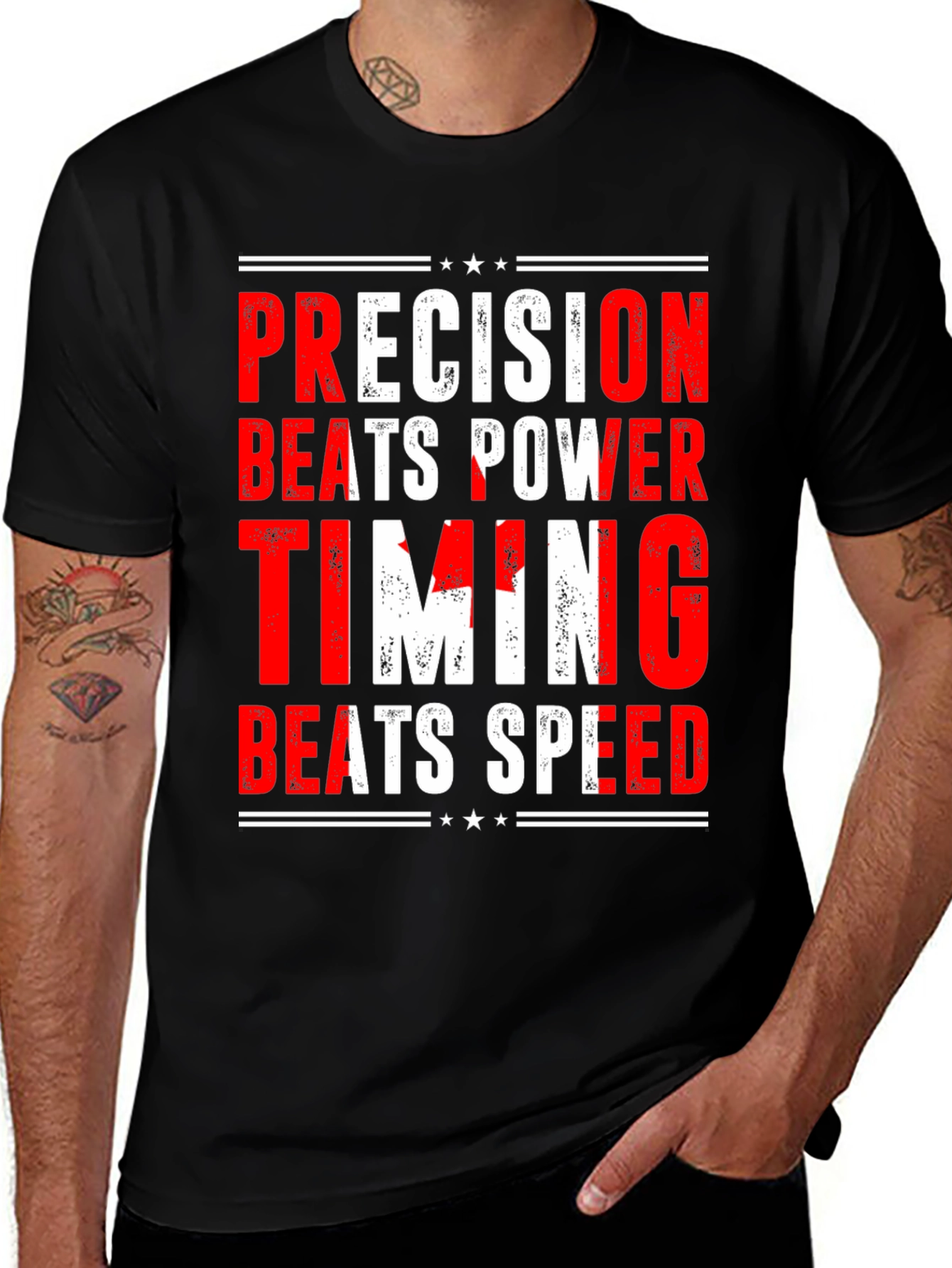Precision Beats Power T-Shirt - Timing is Everything