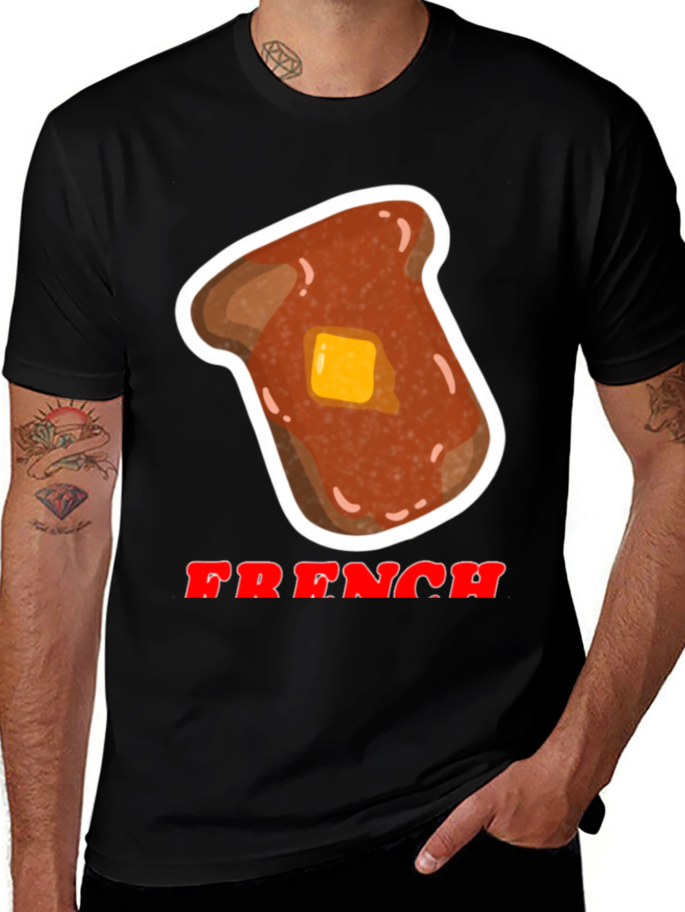 French Toast Graphic Tee - Breakfast Lover's T-Shirt