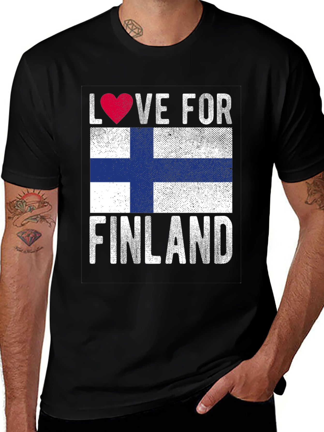 Love for Finland Flag T-Shirt