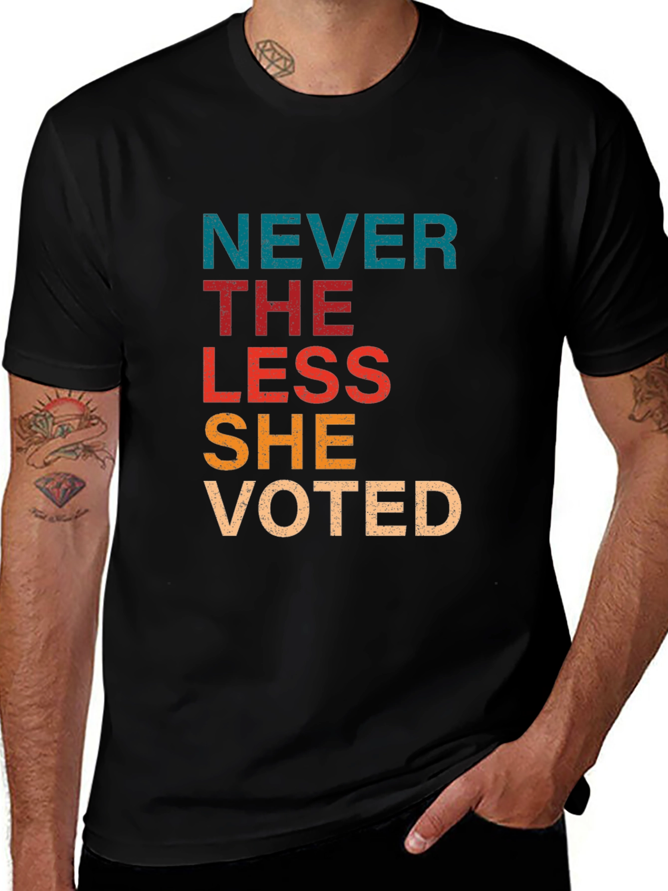 Variant 5 of Never The Less She Voted Black T-Shirt