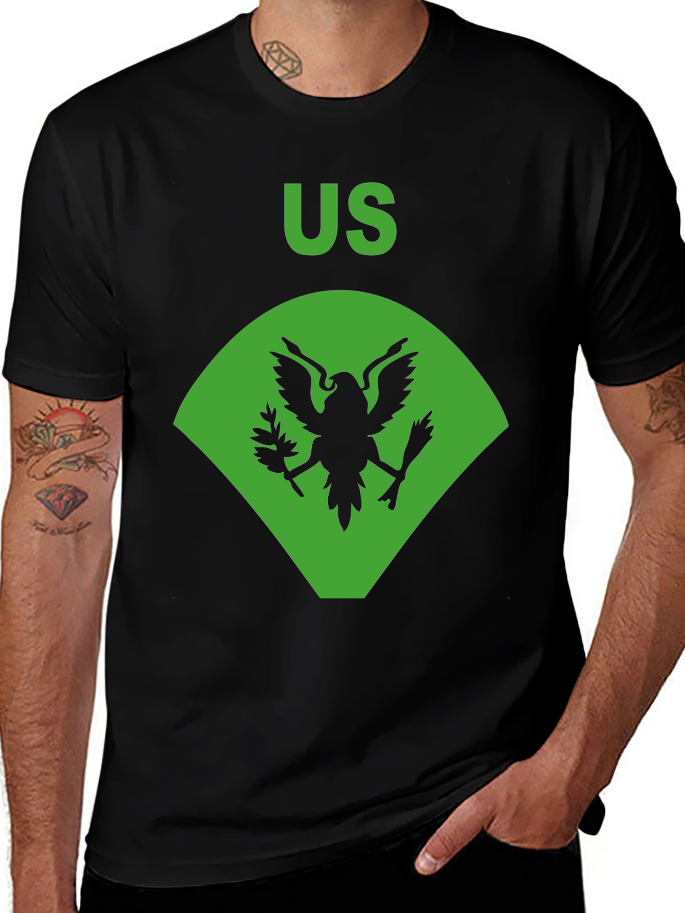 Variant 28 of US Eagle Graphic Tee - Military Pride