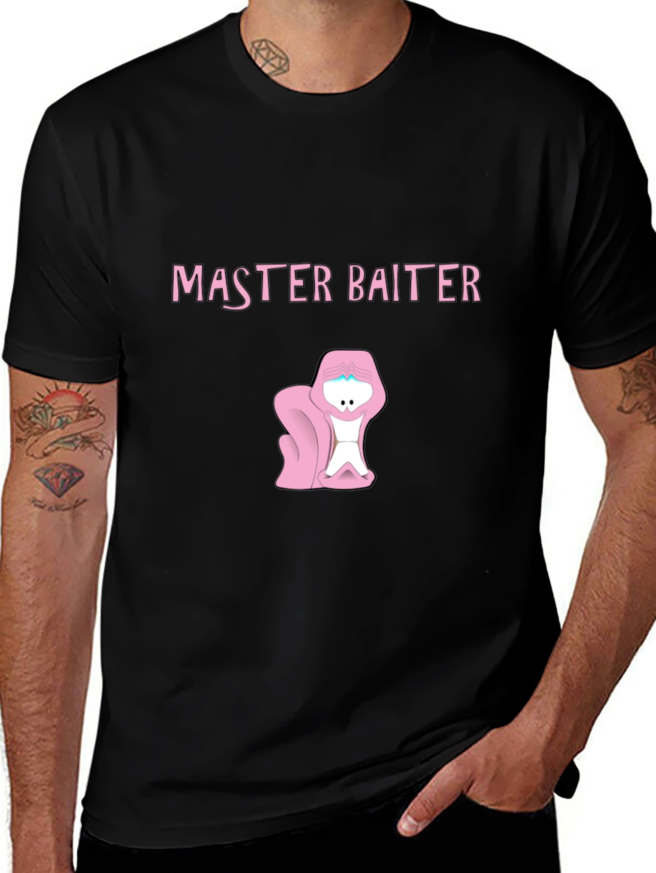 Variant 27 of Master Baiter Funny Novelty Graphic Tee