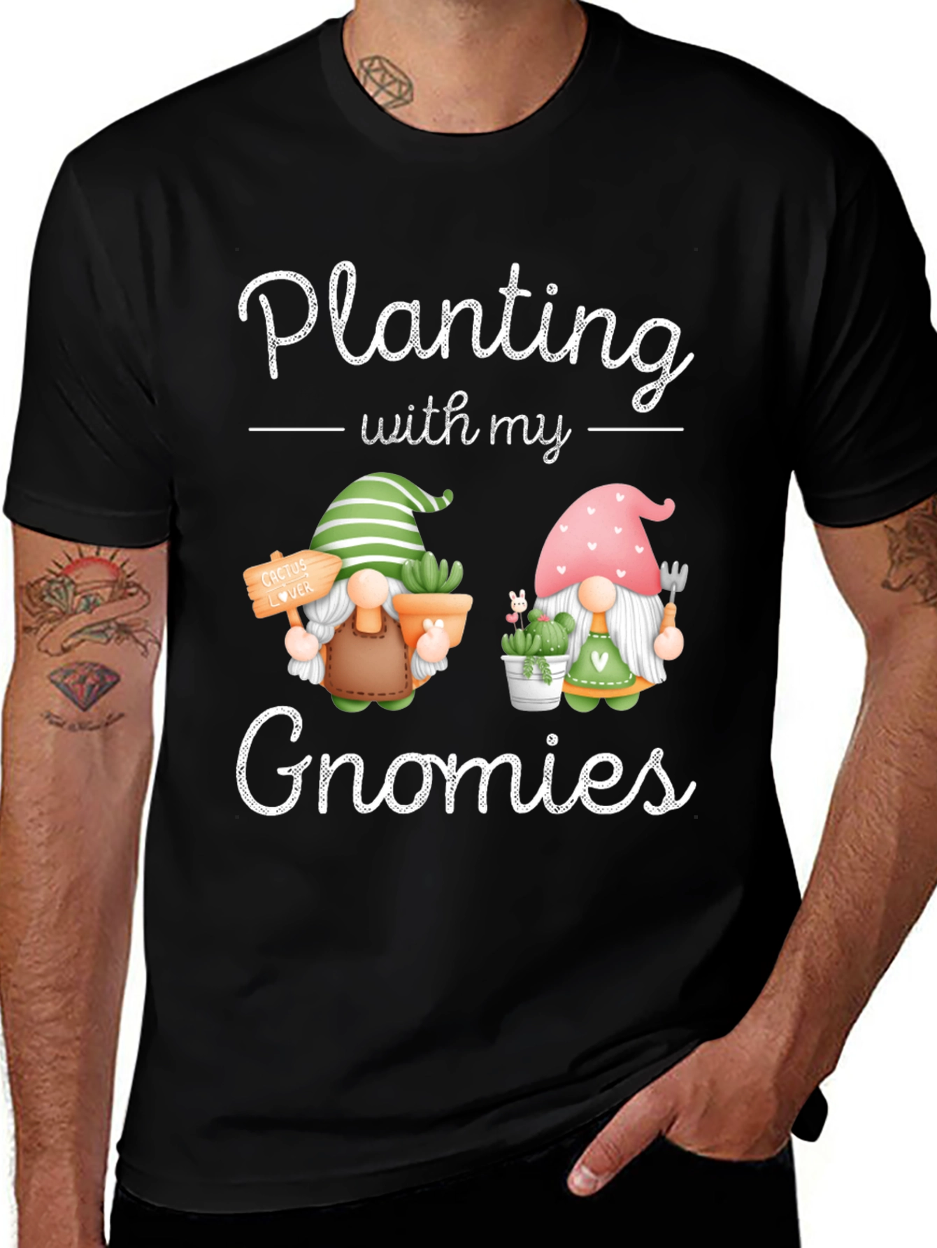 Variant 16 of Planting with my Gnomies T-Shirt, Garden Lover Tee