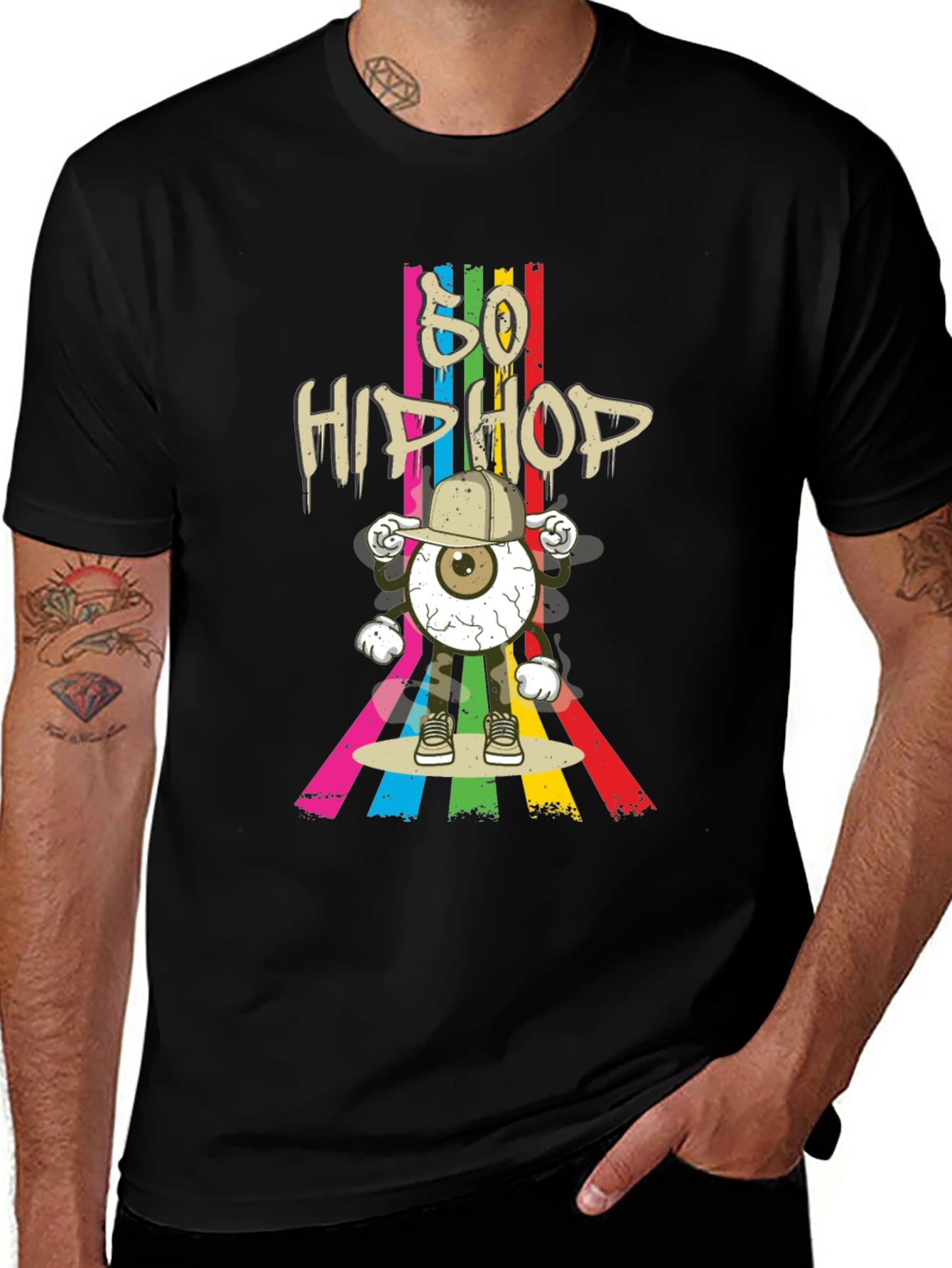 Variant 3 of Retro 50 Hip Hop Graphic Tee