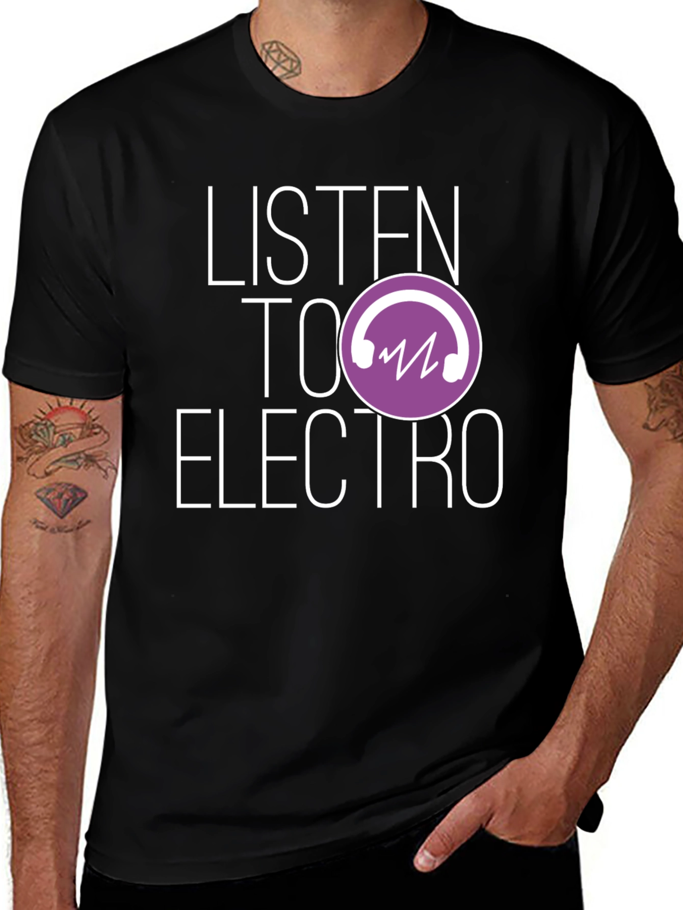 Variant 13 of Listen to Electro Graphic T-Shirt