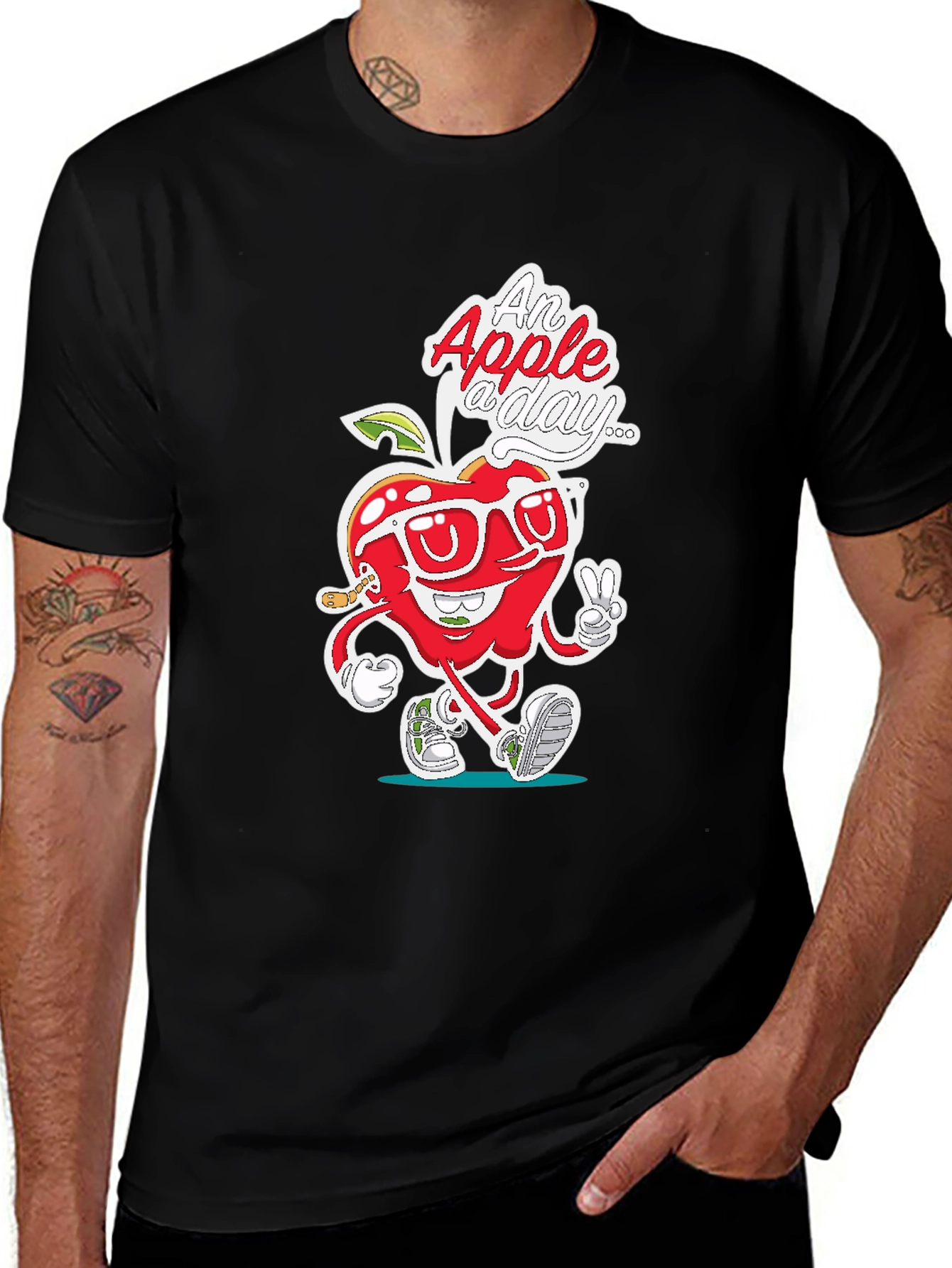 Variant 19 of Cool Apple Graphic T-Shirt