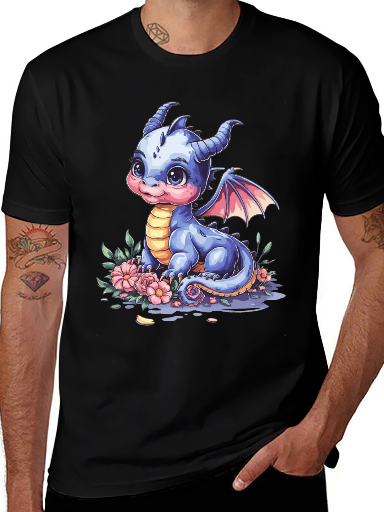 Variant 10 of Cute Baby Dragon Graphic Tee