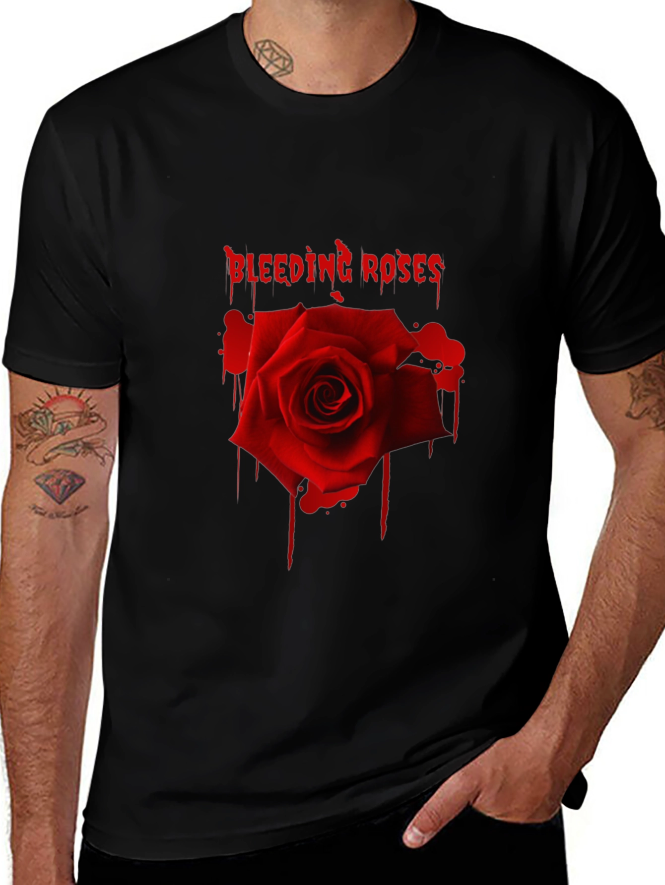 Variant 10 of Bleeding Roses Graphic T-Shirt