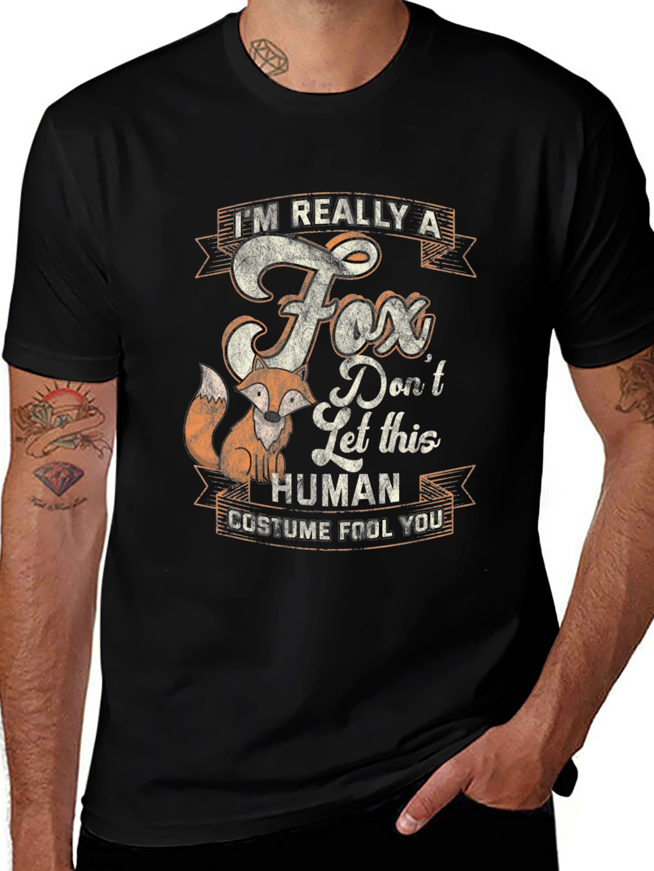 Variant 13 of I'm Really A Fox T-Shirt: Funny Animal Costume Tee