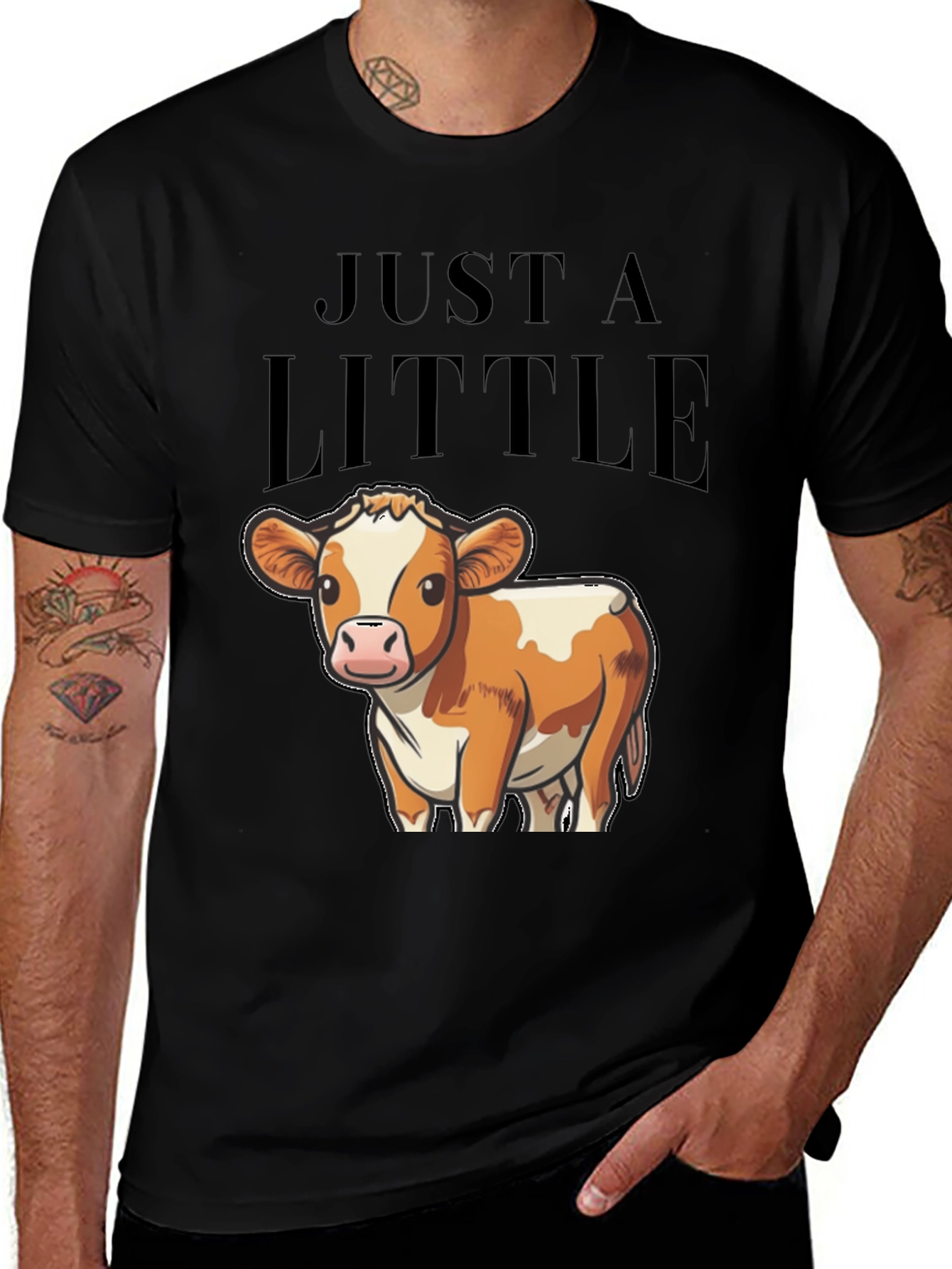 Variant 12 of Just a Little Cow T-Shirt