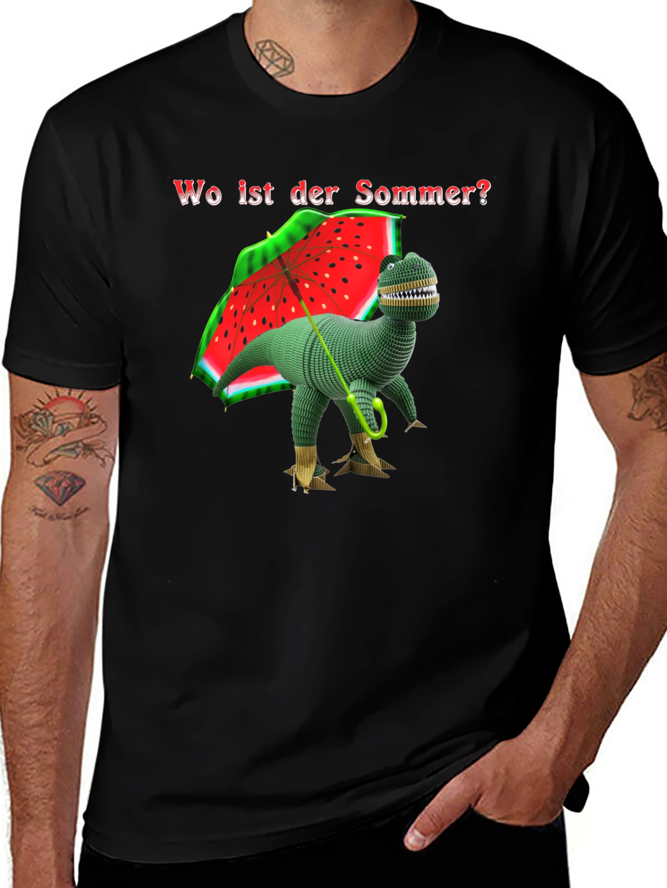 Variant 12 of Funny Dinosaur T-Shirt - Wo ist der Sommer?