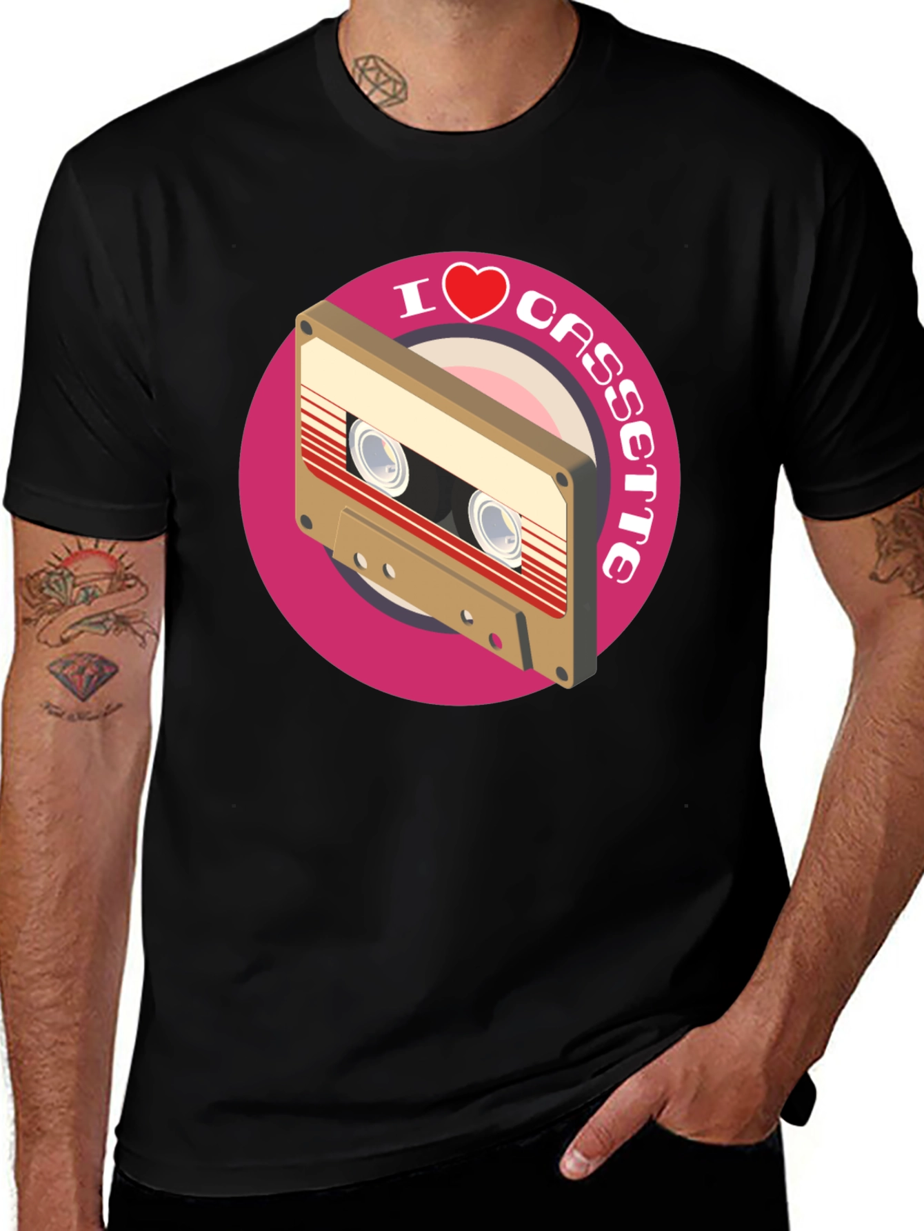 Variant 8 of Retro Cassette Tape Graphic T-Shirt